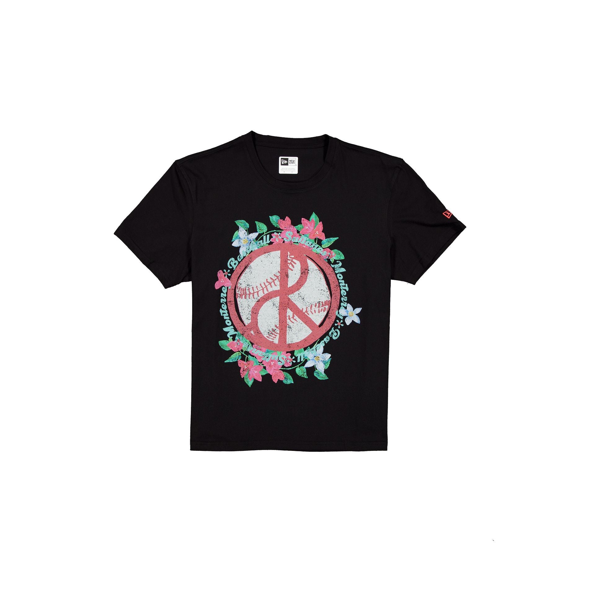 Sultanes De Monterrey Black Floral T-Shirt
