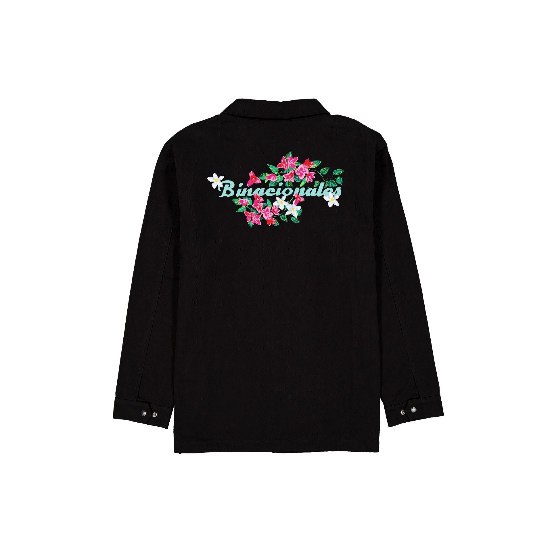 Alternative view of Tecolotes De Los Dos Laredos Black Floral Jacket