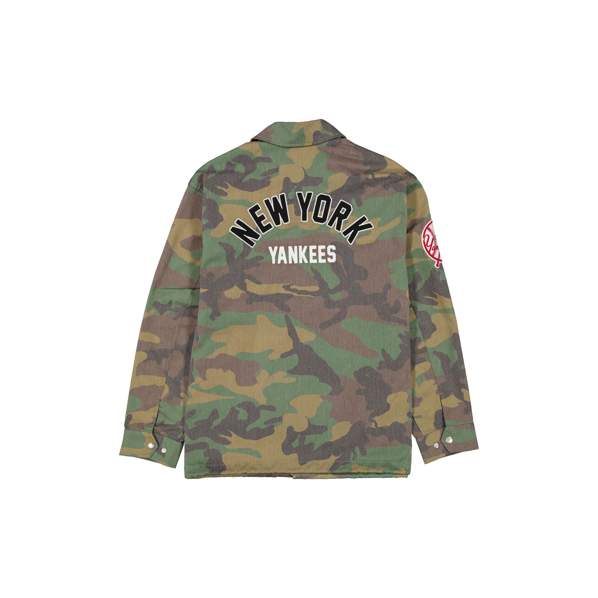 Alternative view of New York Yankees Camo Coach's Jacket