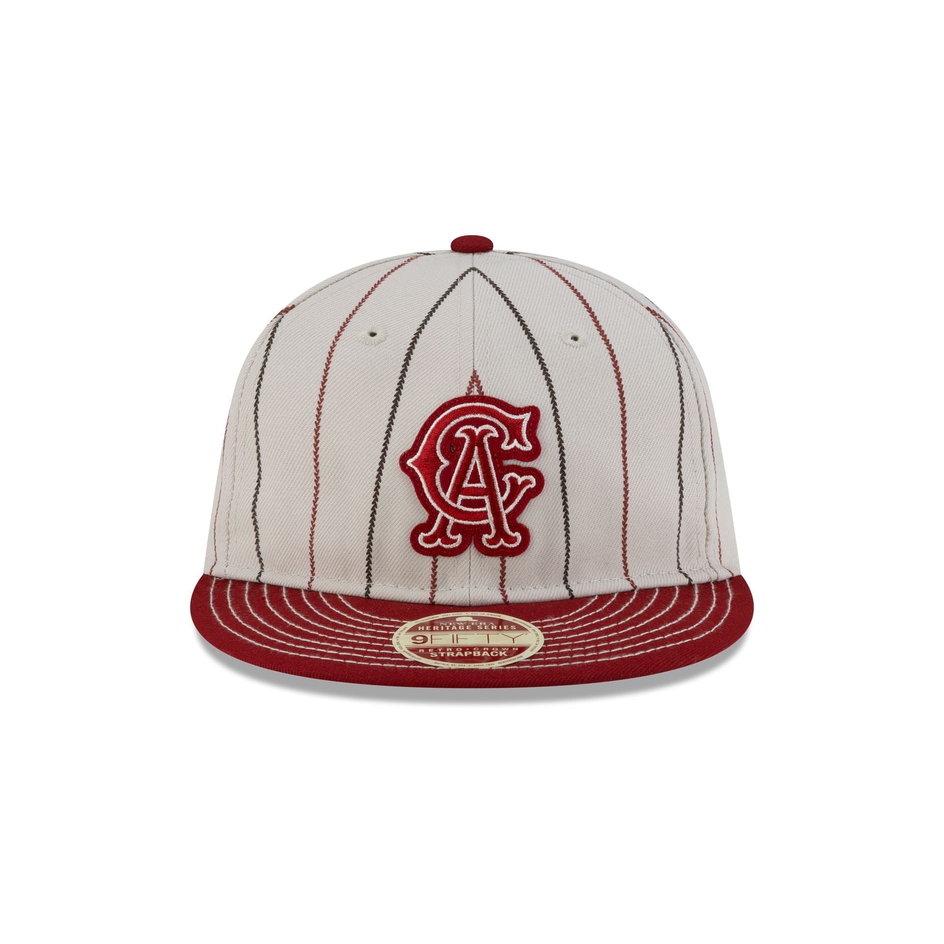 Alternative view of Los Angeles Angels Heritage Classic Red Retro Crown 9Fifty Adjustable Hat