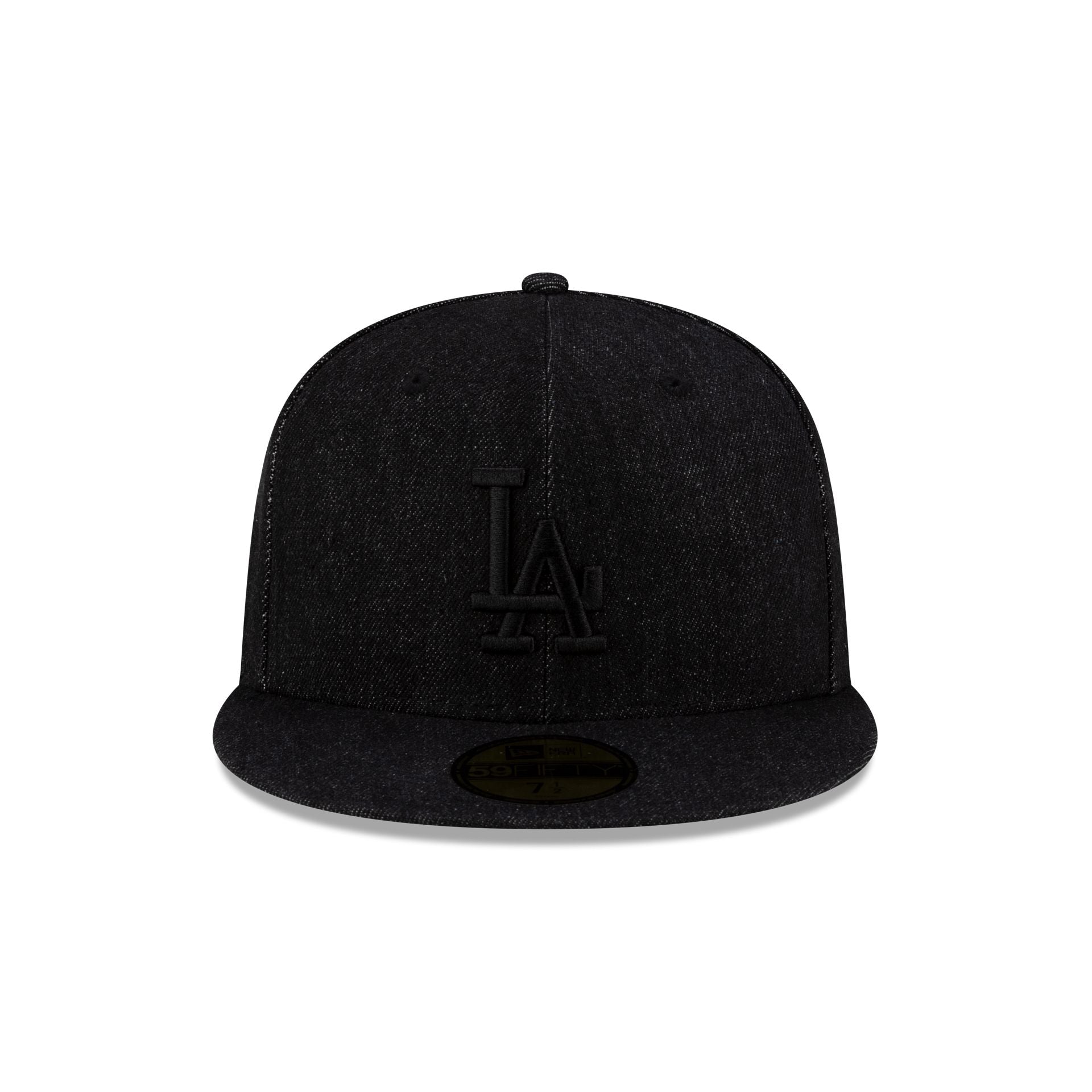 Alternative view of Los Angeles Dodgers Black Denim 59Fifty Fitted Hat