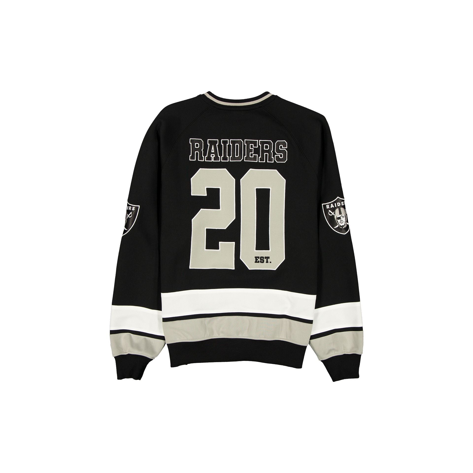 Alternative view of Las Vegas Raiders Man-To-Man Black Crewneck