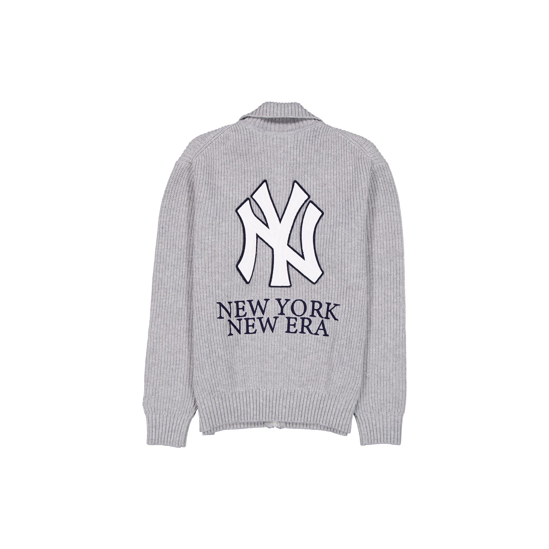 Alternative view of New York Yankees Heather Gray Cardigan