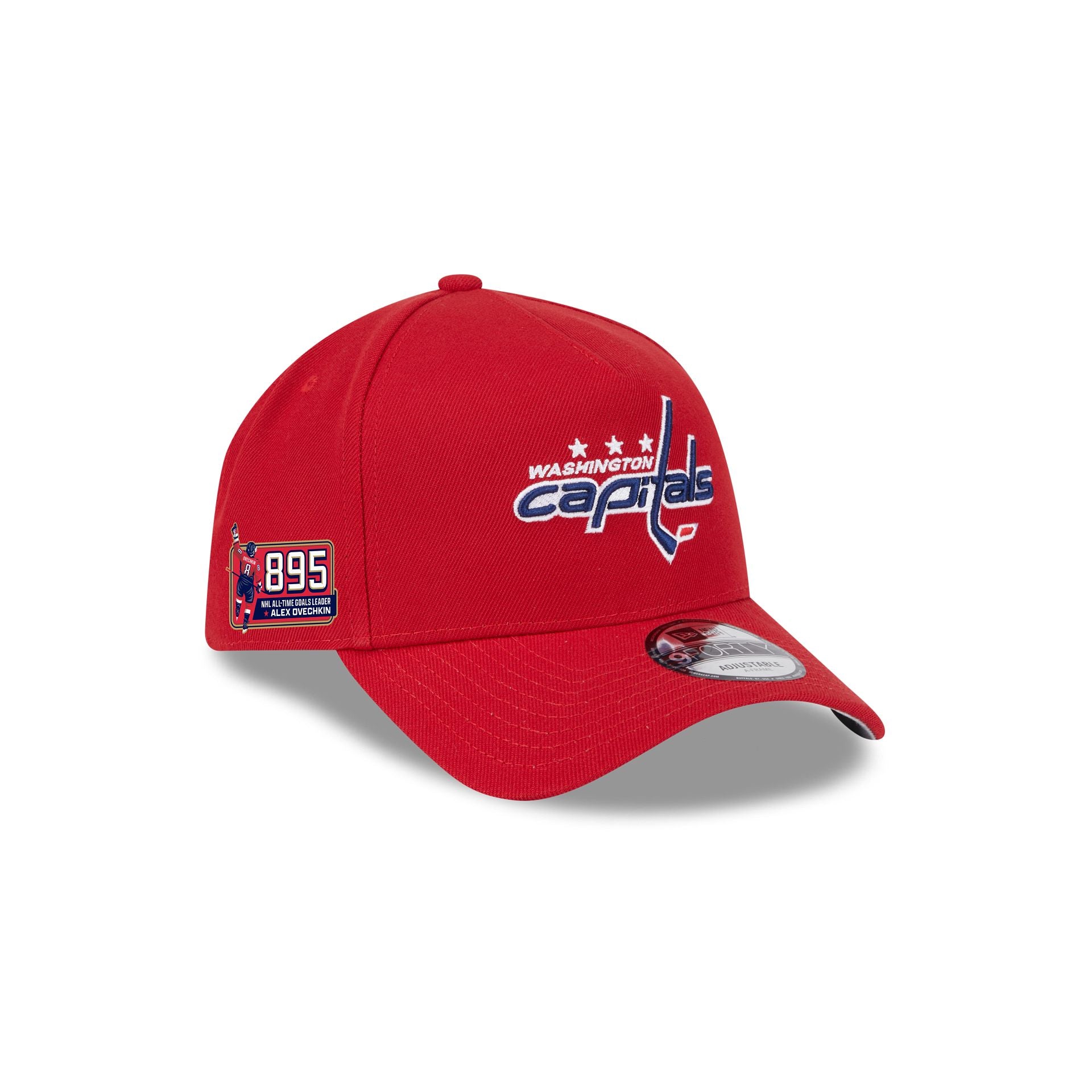 Washington Capitals Alex Ovechkin Goals Leader 9Forty A-Frame Snapback Hat