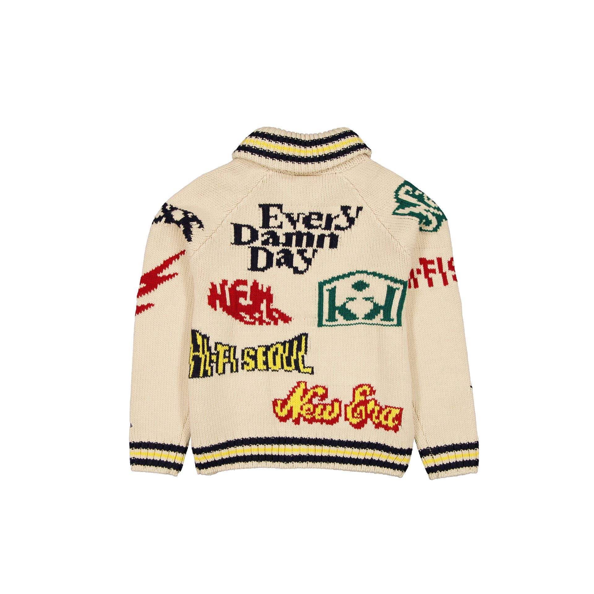 Alternative view of New Era Cap X Kompakt Record Bar Logos Cardigan