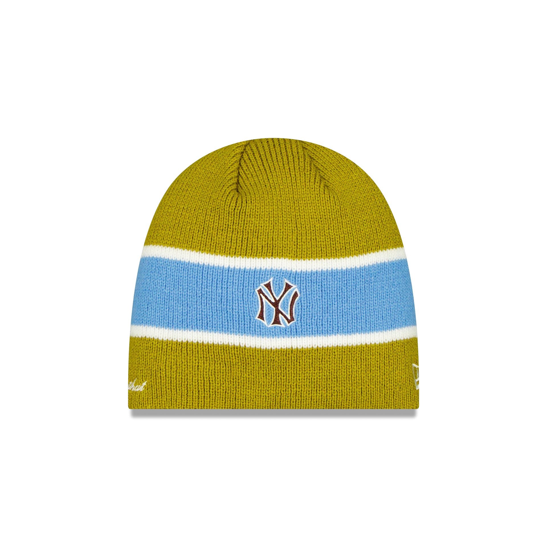 Thisisneverthat® X New York Yankees Skull Knit Olive Hat