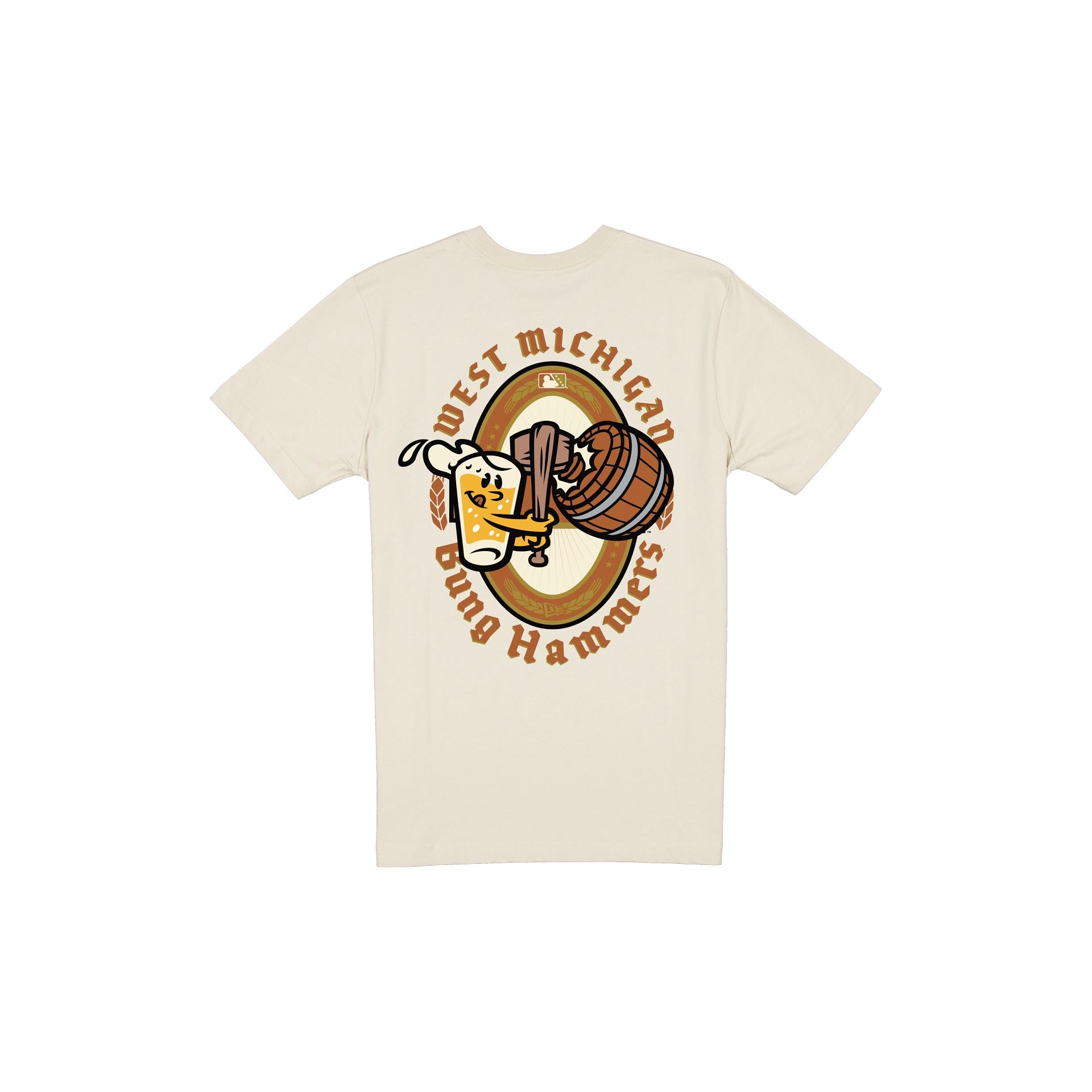 Alternative view of West Michigan Whitecaps Oktoberfest White T-Shirt