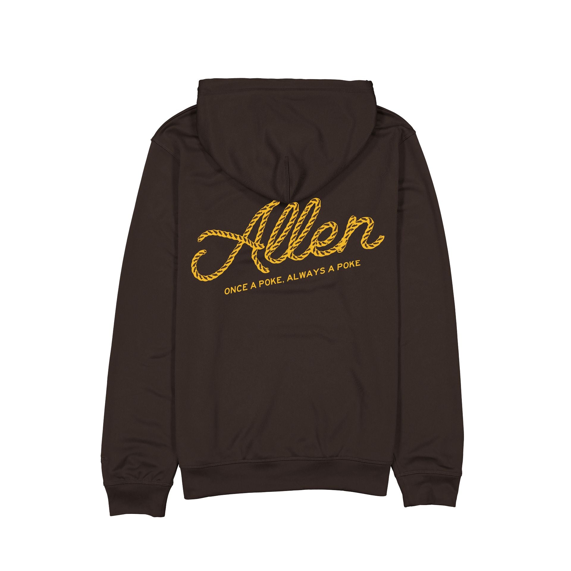 Alternative view of Wyoming Cowboys Josh Allen Jersey Retirement Poke Hoodie