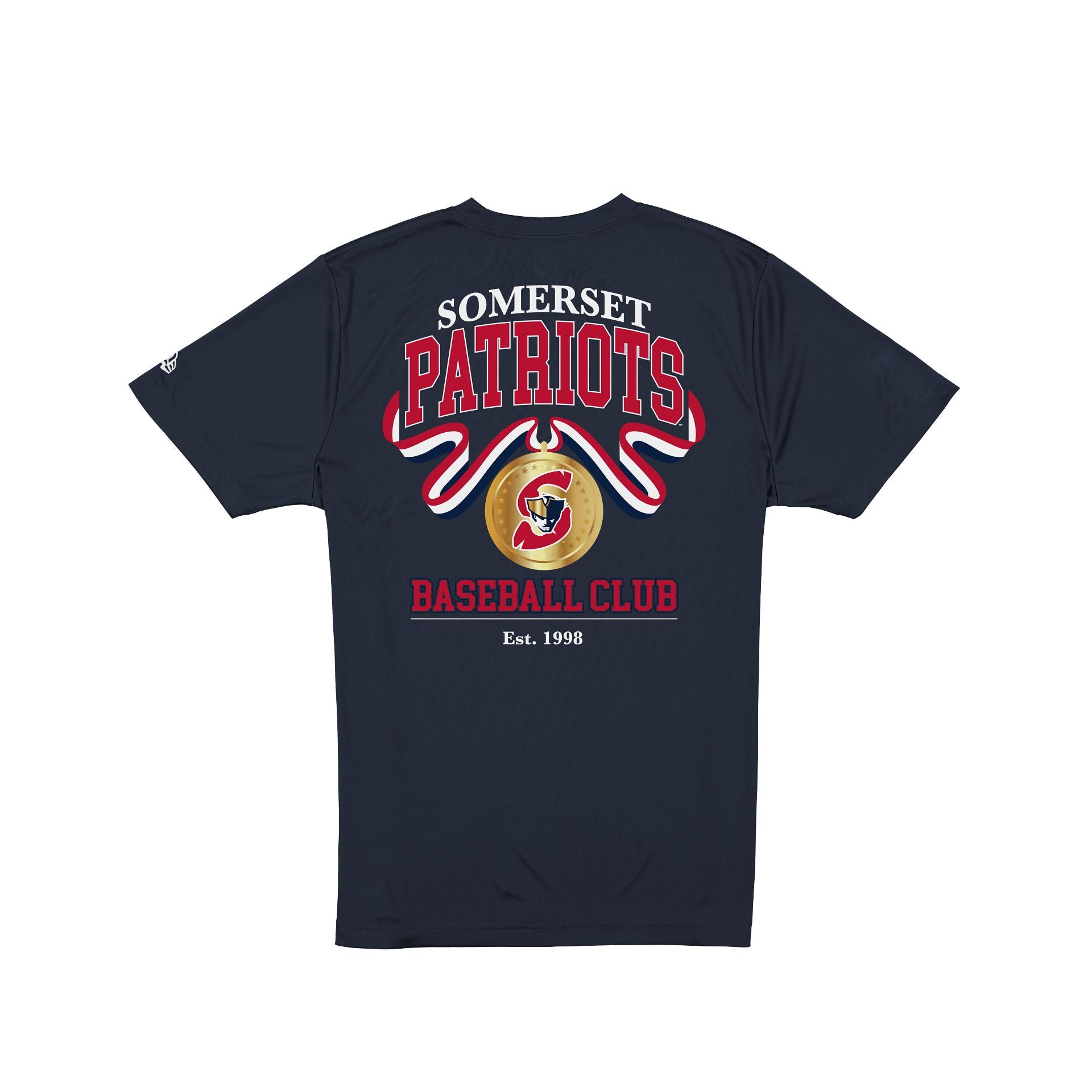 Alternative view of Somerset Patriots Americana Navy T-Shirt