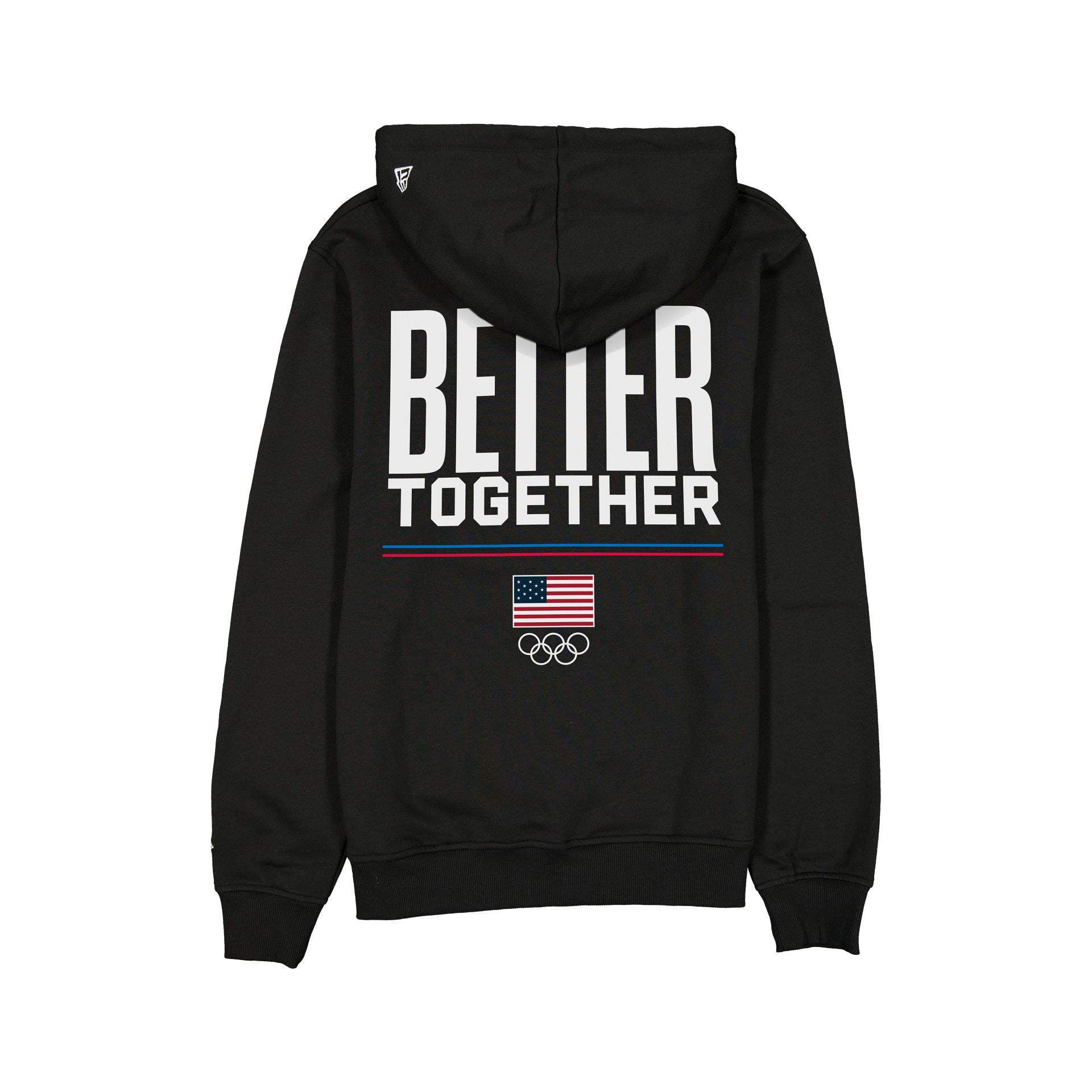 Alternative view of Team Usa Winter Olympics Looney Tunes Black Hoodie