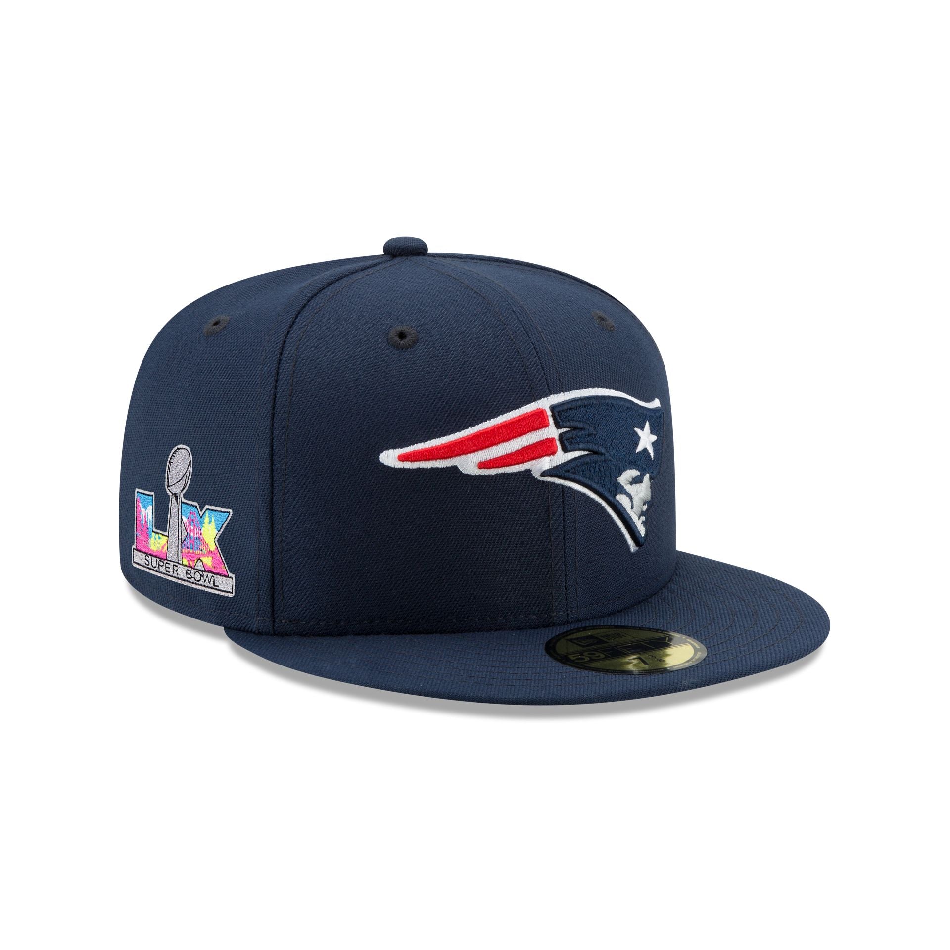 New England Patriots Super Bowl Lx Participation Sidepatch 59Fifty Fitted Hat