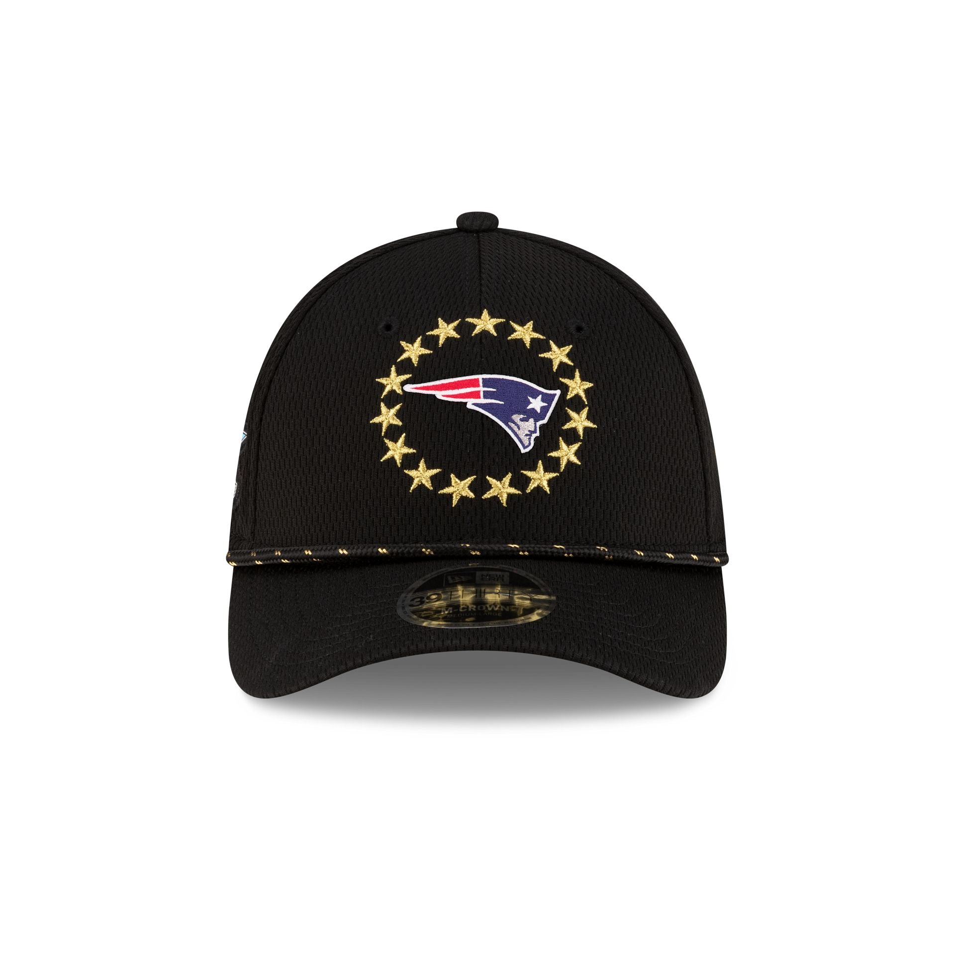 Alternative view of New England Patriots Super Bowl Lx Participation 39Thirty M-Crown Stretch Fit