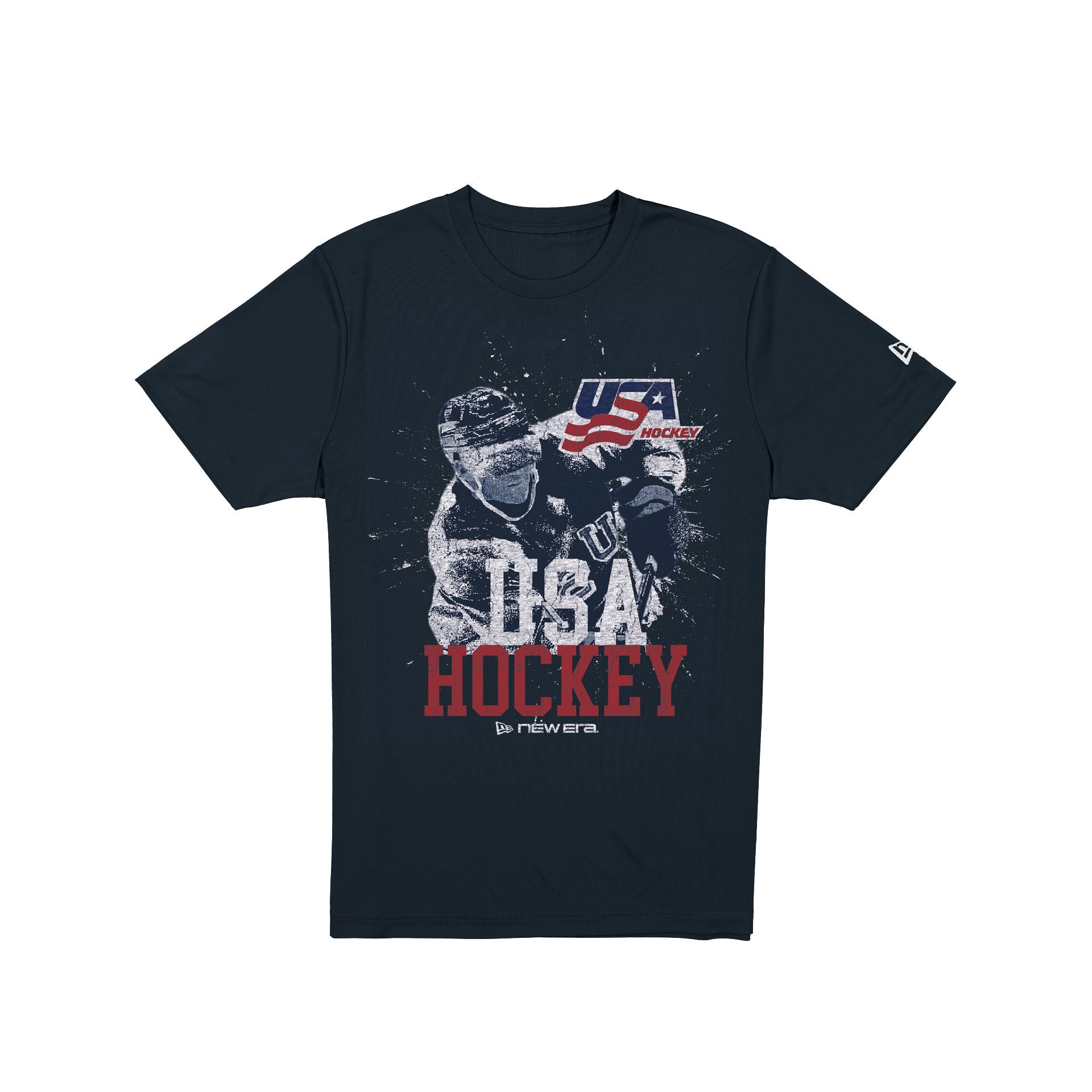 Usa Hockey Player Navy T-Shirt