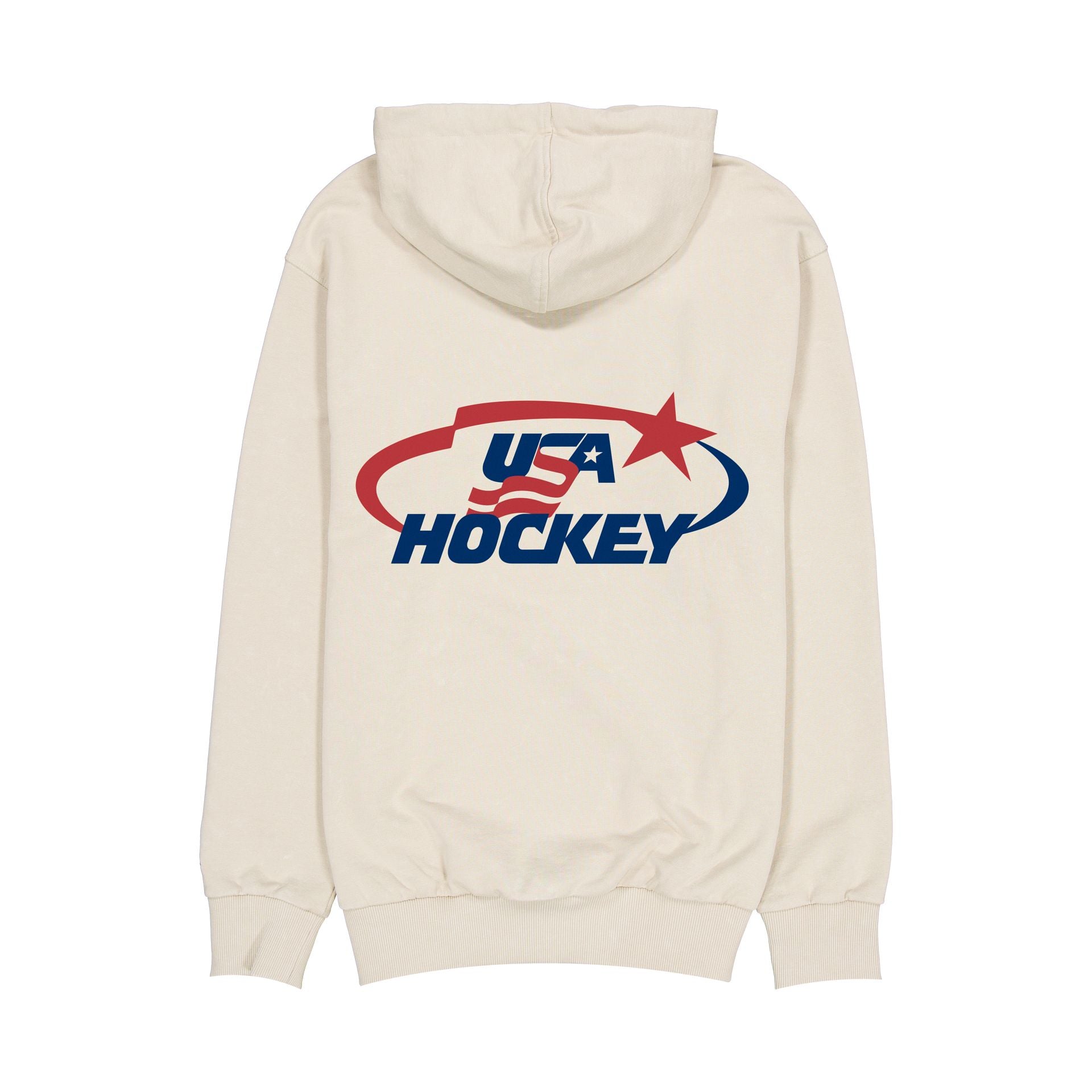Alternative view of Usa Hockey Helmet Chrome White Hoodie