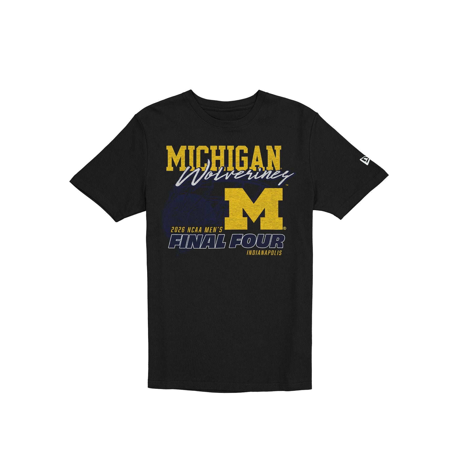 Michigan Wolverines 2026 Ncaa Men's Final Four Black T-Shirt
