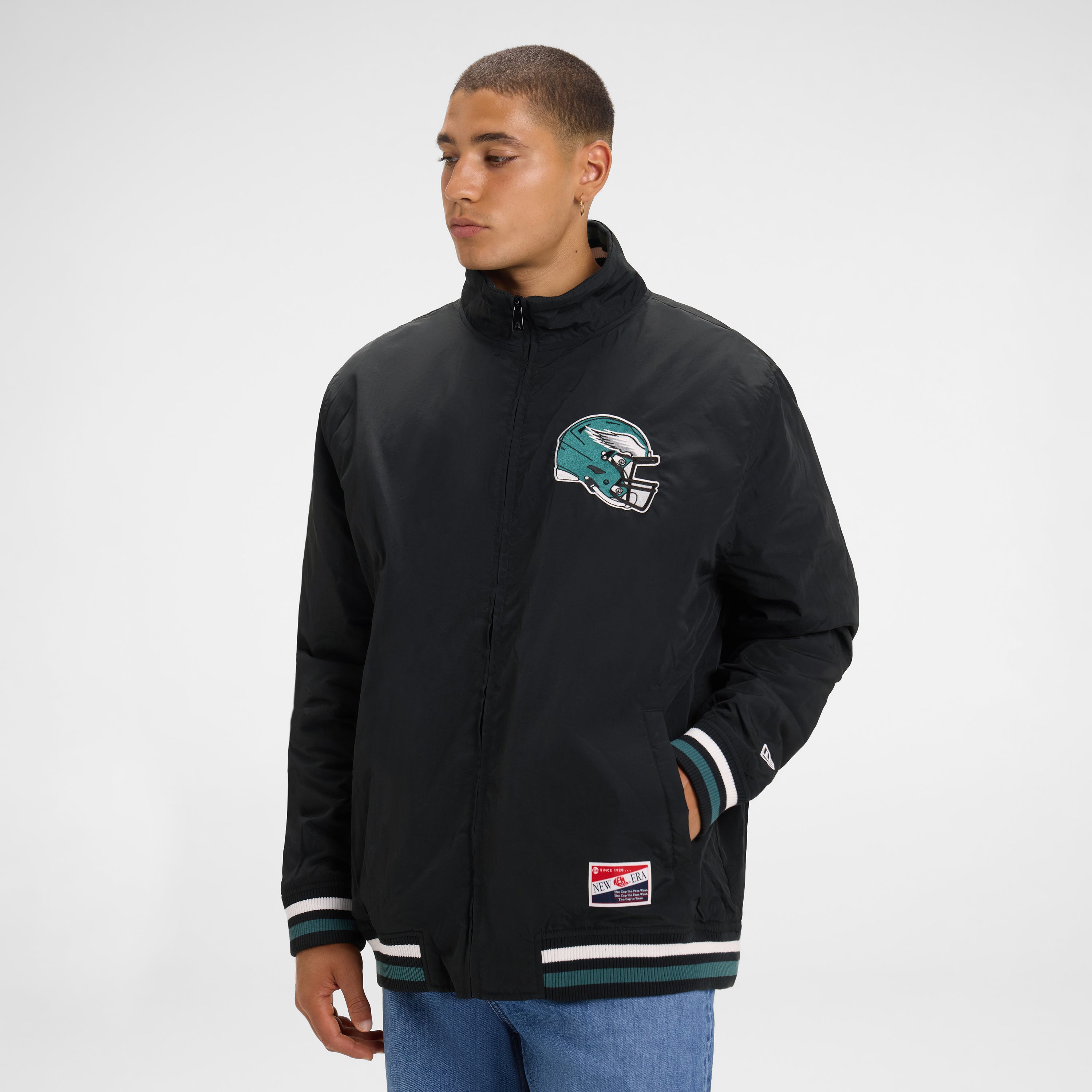 Alternative view of Denver Broncos Throwback Nylon Jacket