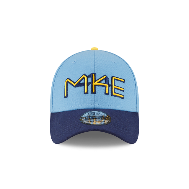 Alternative view of Milwaukee Brewers City Connect 39Thirty Stretch Fit Hat