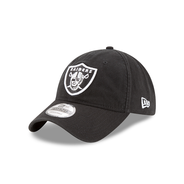 Las Vegas Raiders Core Classic Black 9Twenty Adjustable Hat