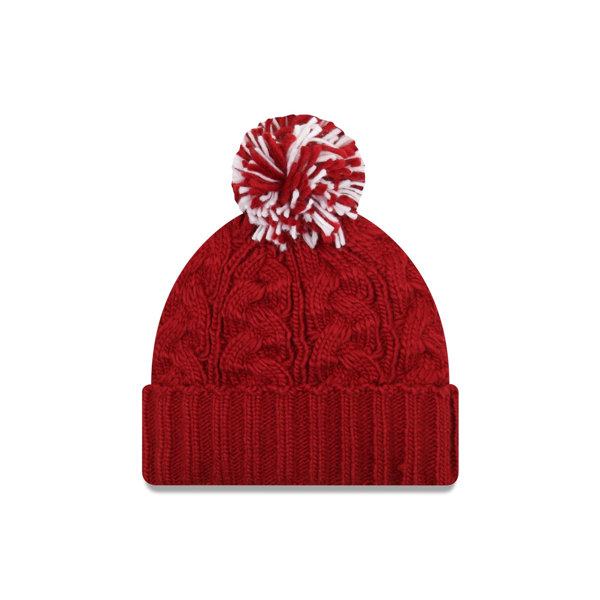 Alternative view of Washington Commanders Cozy Cable Women's Pom Knit Hat