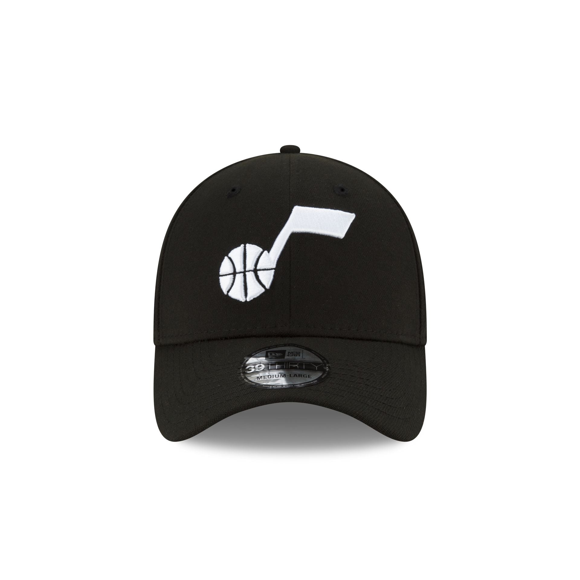 Alternative view of Utah Jazz Team Classic Black 39Thirty Stretch Fit Hat