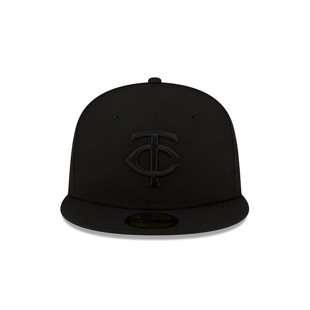 Alternative view of Minnesota Twins Blackout Basic 59Fifty Fitted Hat