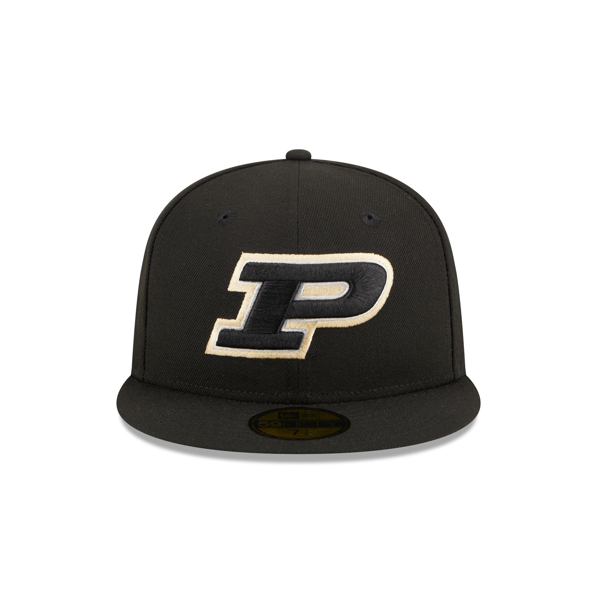 Alternative view of Purdue Boilermakers Black 59Fifty Fitted Hat