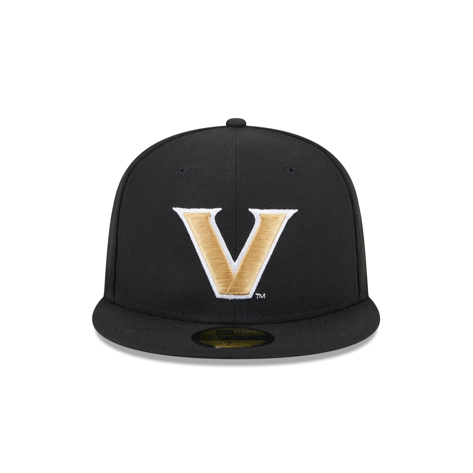 Alternative view of Vanderbilt Commodores Black 59Fifty Fitted Hat