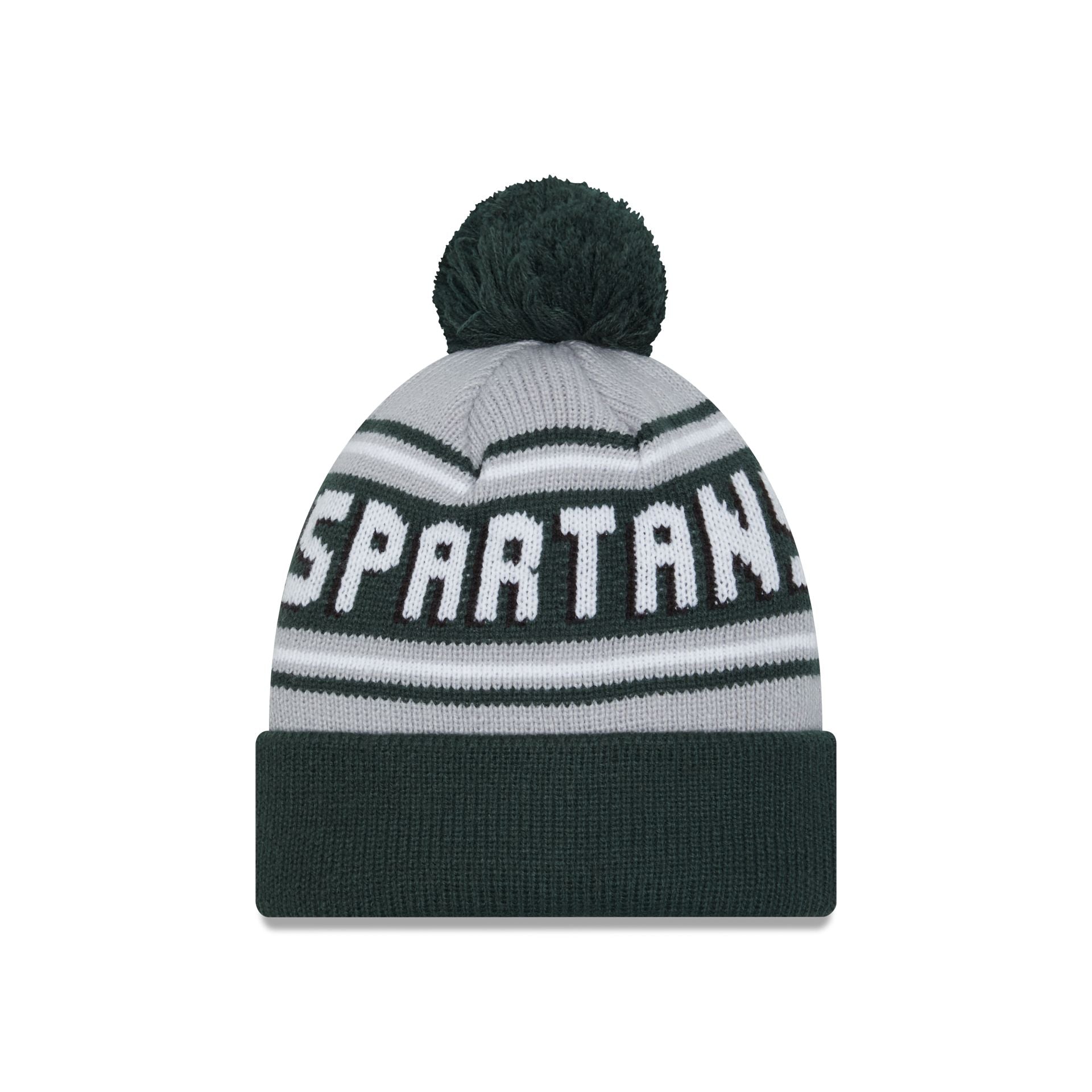 Alternative view of Michigan State Spartans Go-To Pom Knit Hat