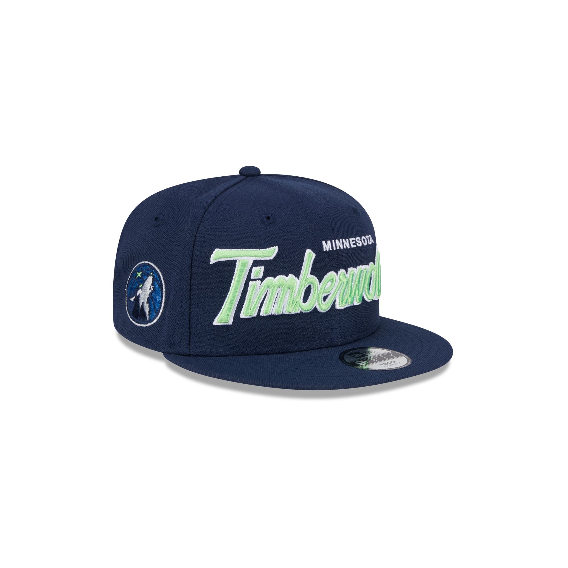 Minnesota Timberwolves Script Kids 9Fifty Snapback Hat