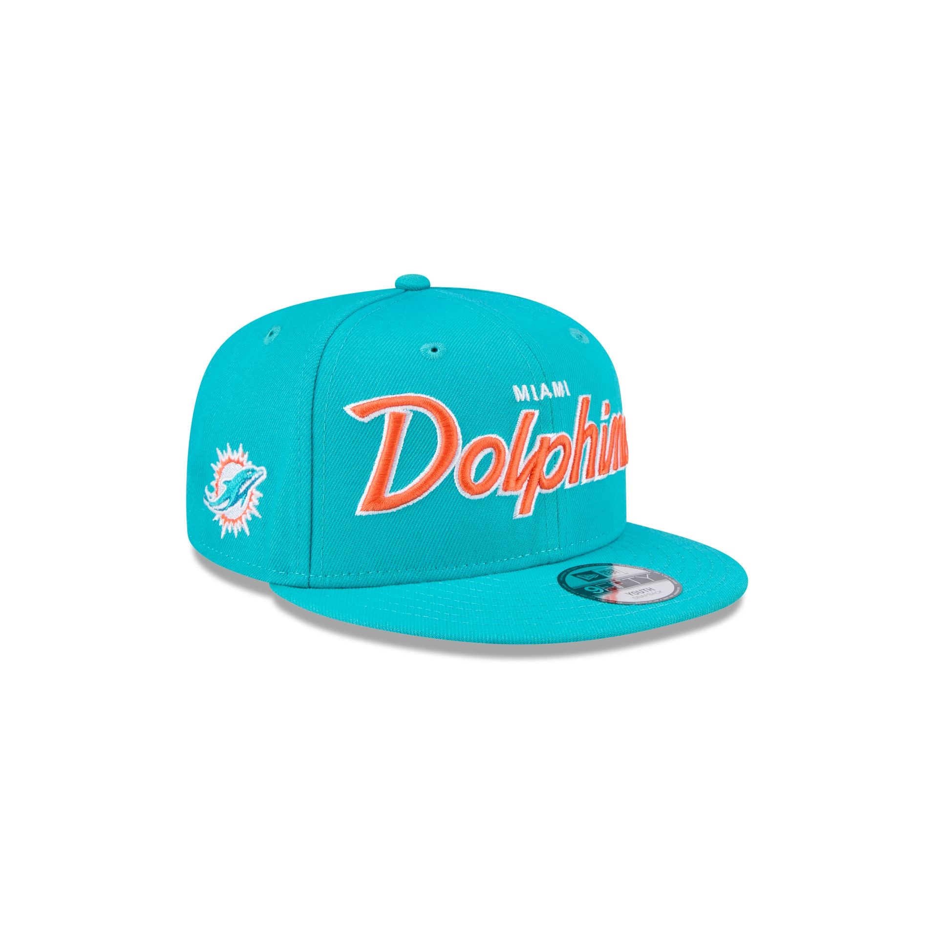 Miami Dolphins Script Kids 9Fifty Snapback Hat