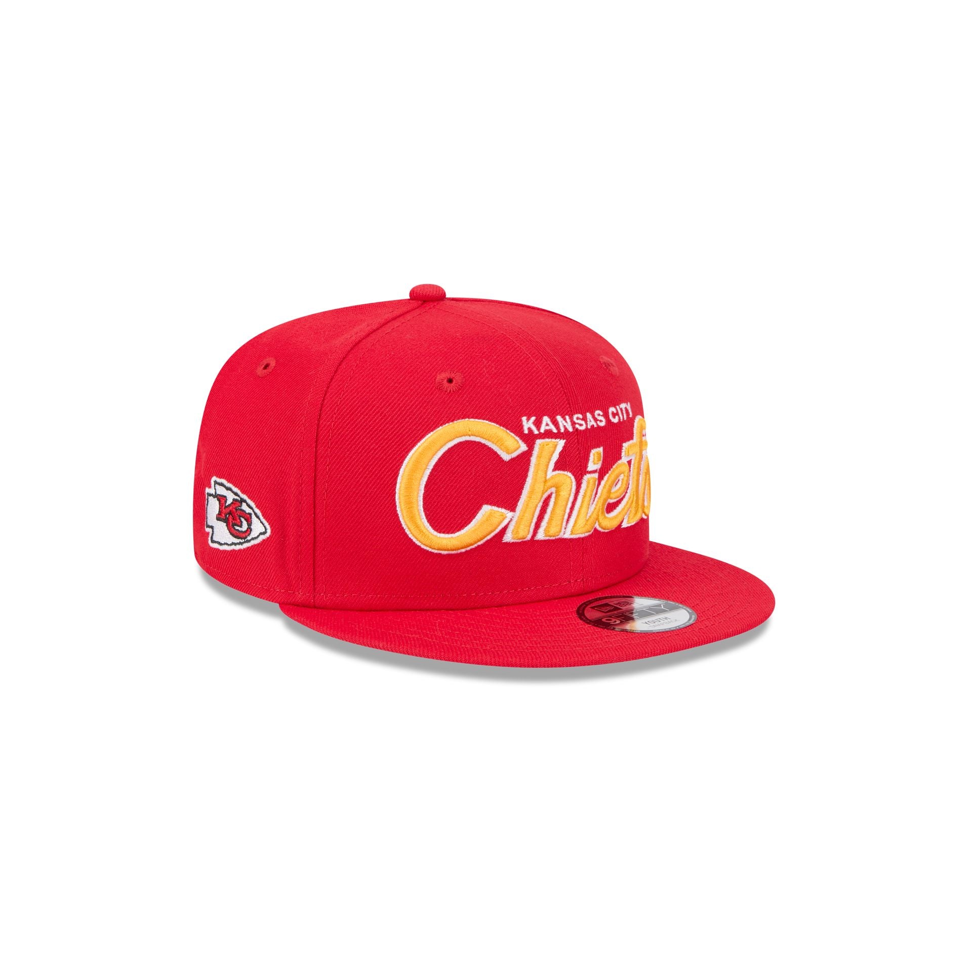 Kansas City Chiefs Script Kids 9Fifty Snapback Hat