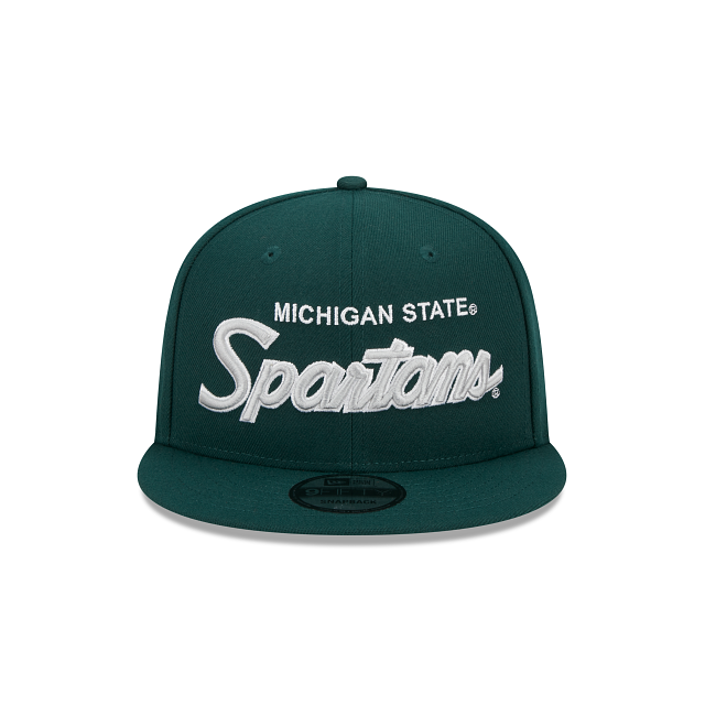 Alternative view of Michigan State Spartans Script Green 9Fifty Snapback Hat