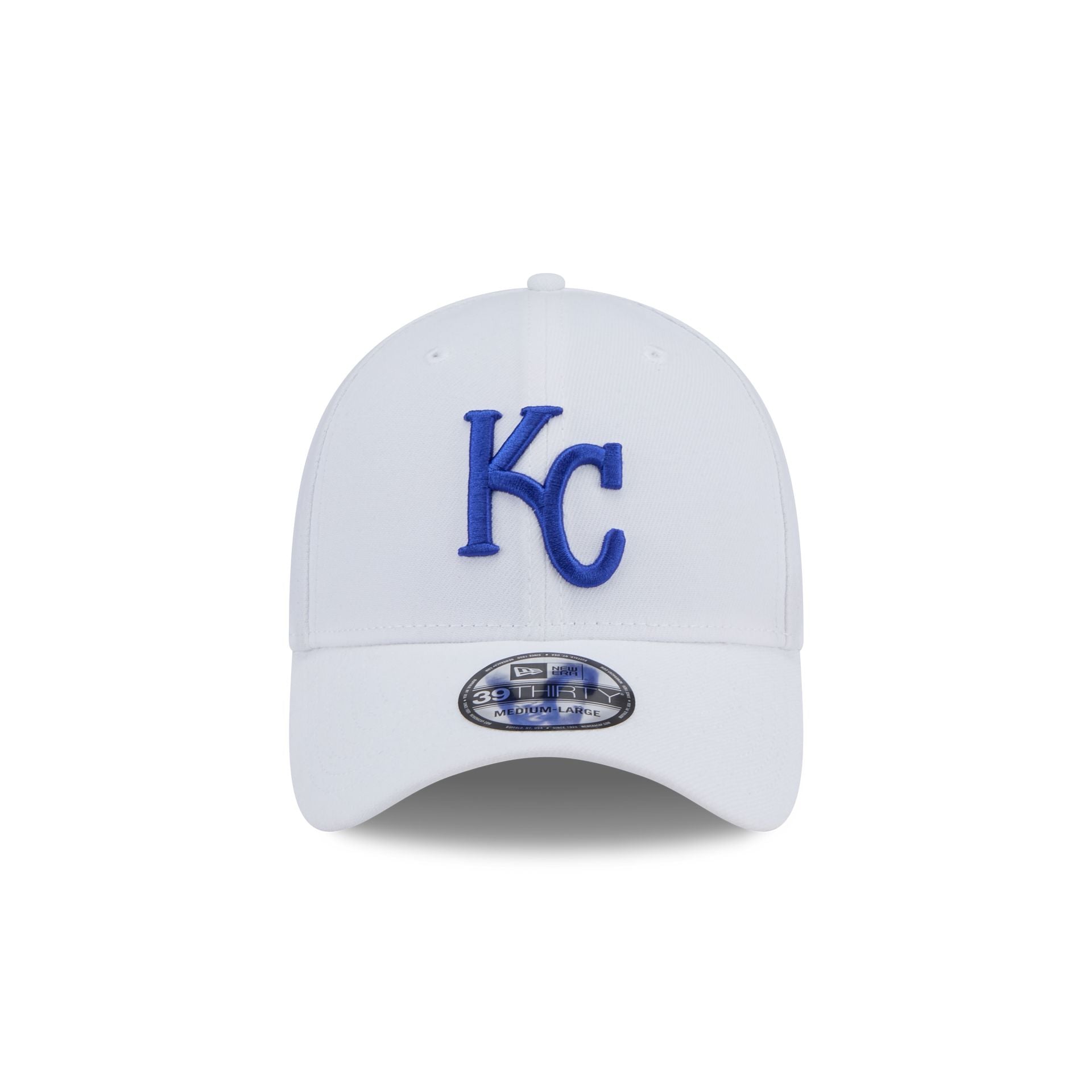 Alternative view of Kansas City Royals Optic White 39Thirty Stretch Fit Hat