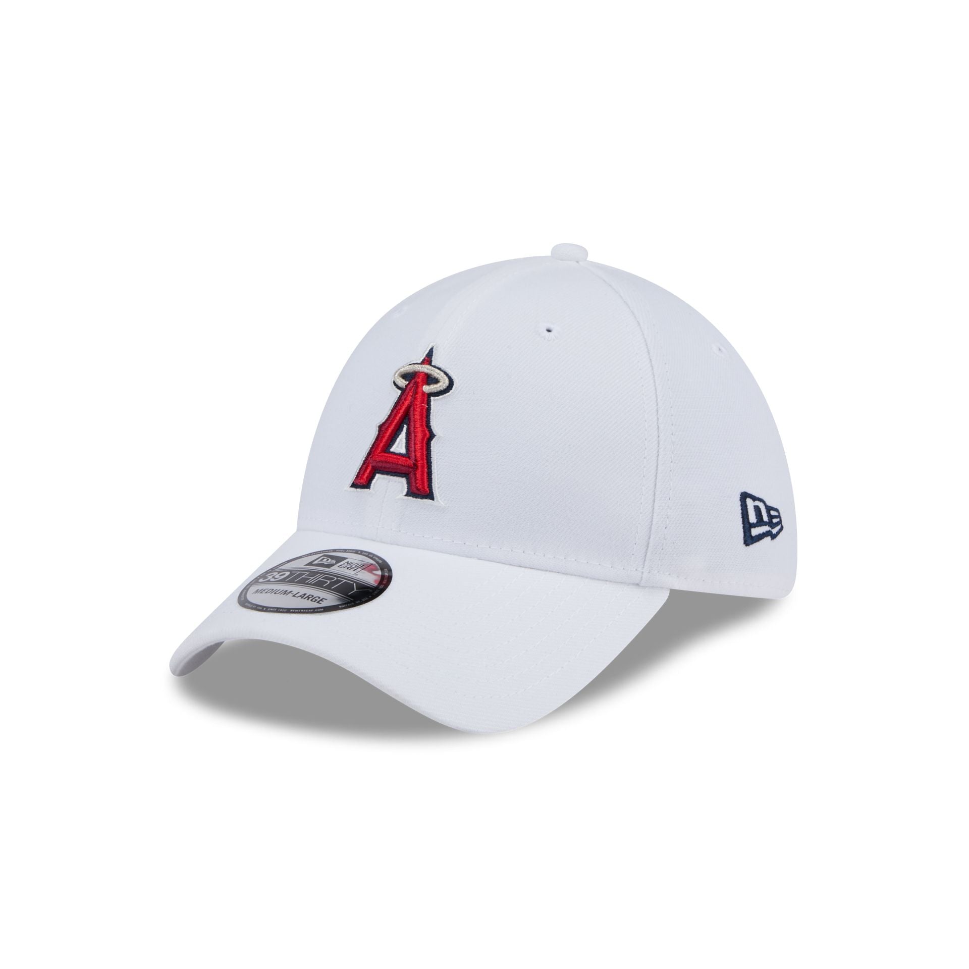 Los Angeles Angels Optic White 39Thirty Stretch Fit Hat