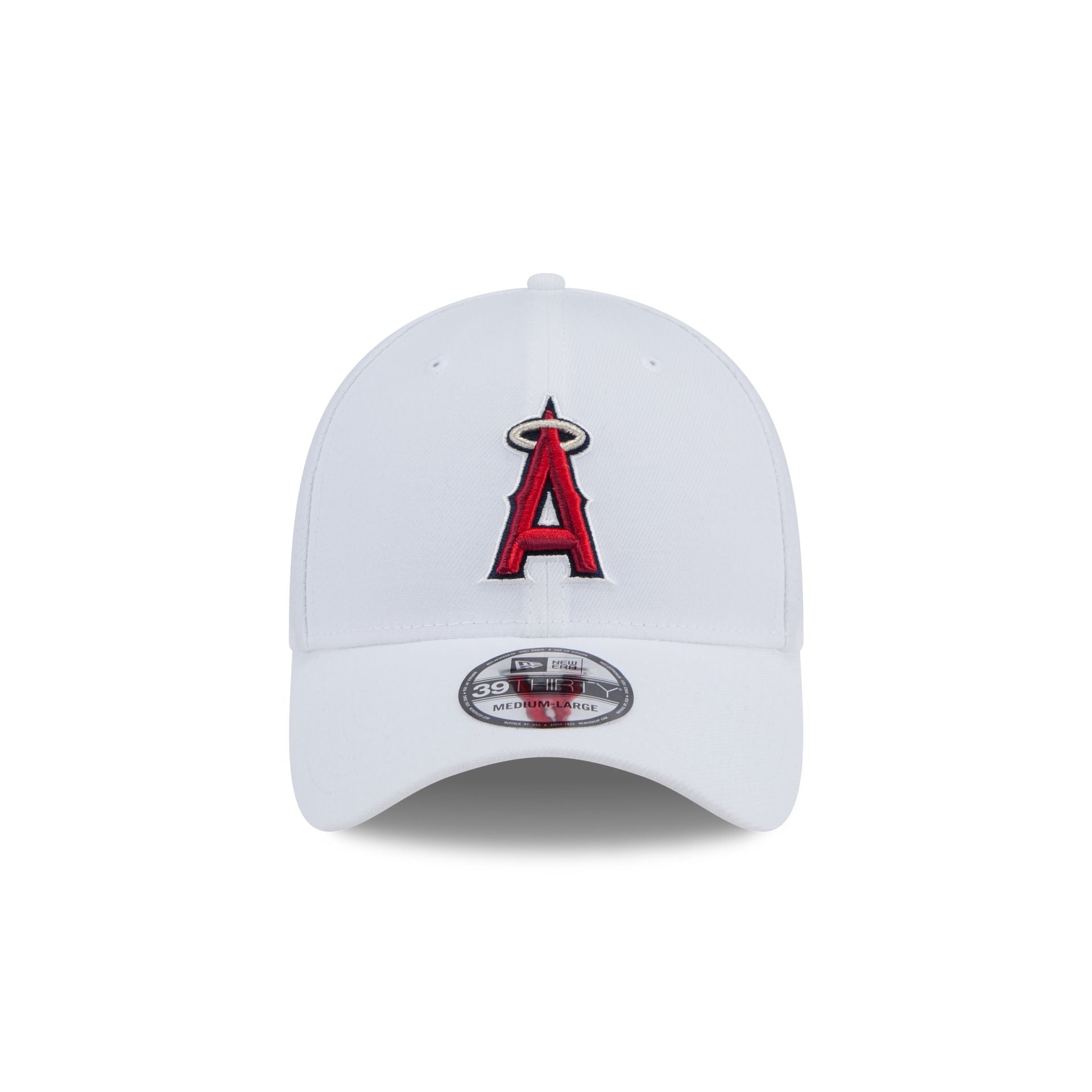 Alternative view of Los Angeles Angels Optic White 39Thirty Stretch Fit Hat