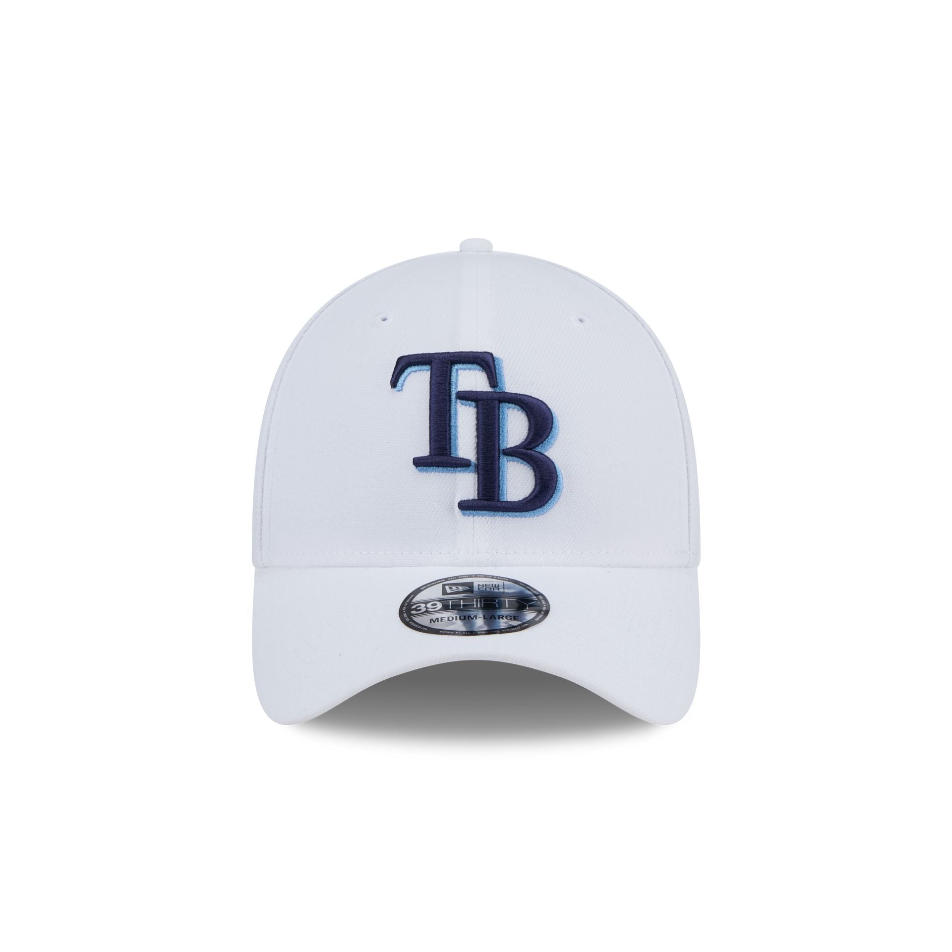 Alternative view of Tampa Bay Rays Optic White 39Thirty Stretch Fit Hat