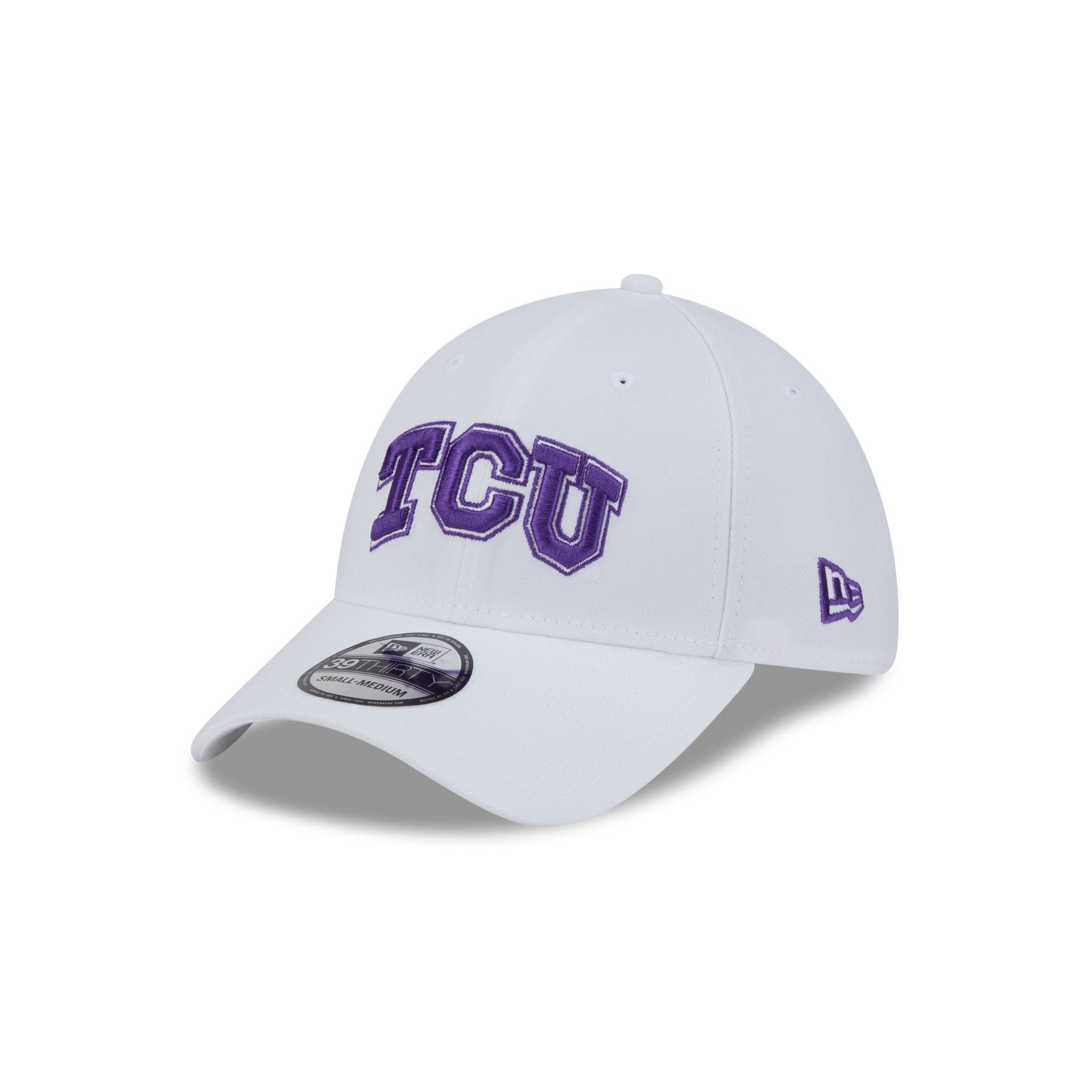 Tcu Horned Frogs Optic White 39Thirty Stretch Fit Hat
