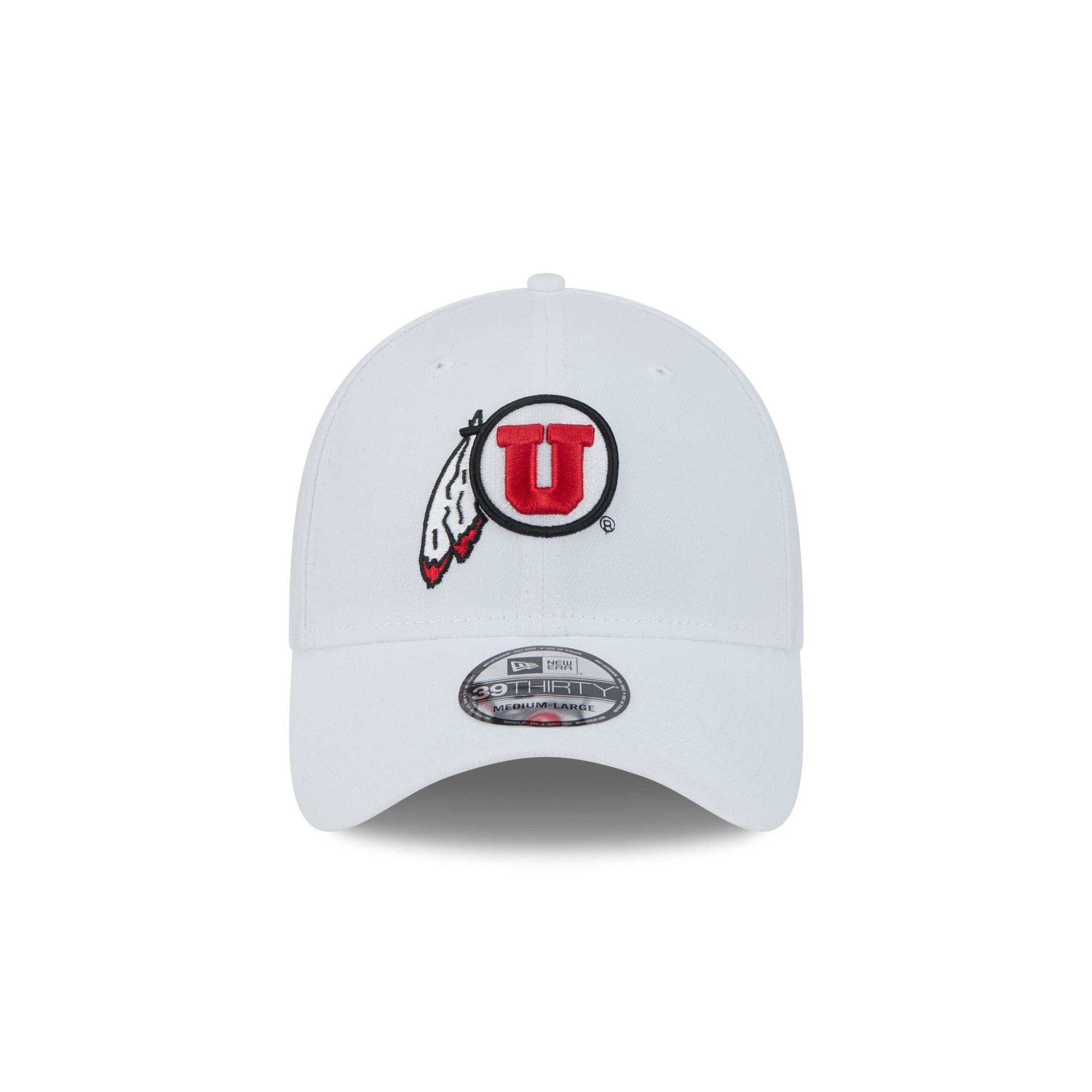 Alternative view of Utah Utes Optic White 39Thirty Stretch Fit Hat