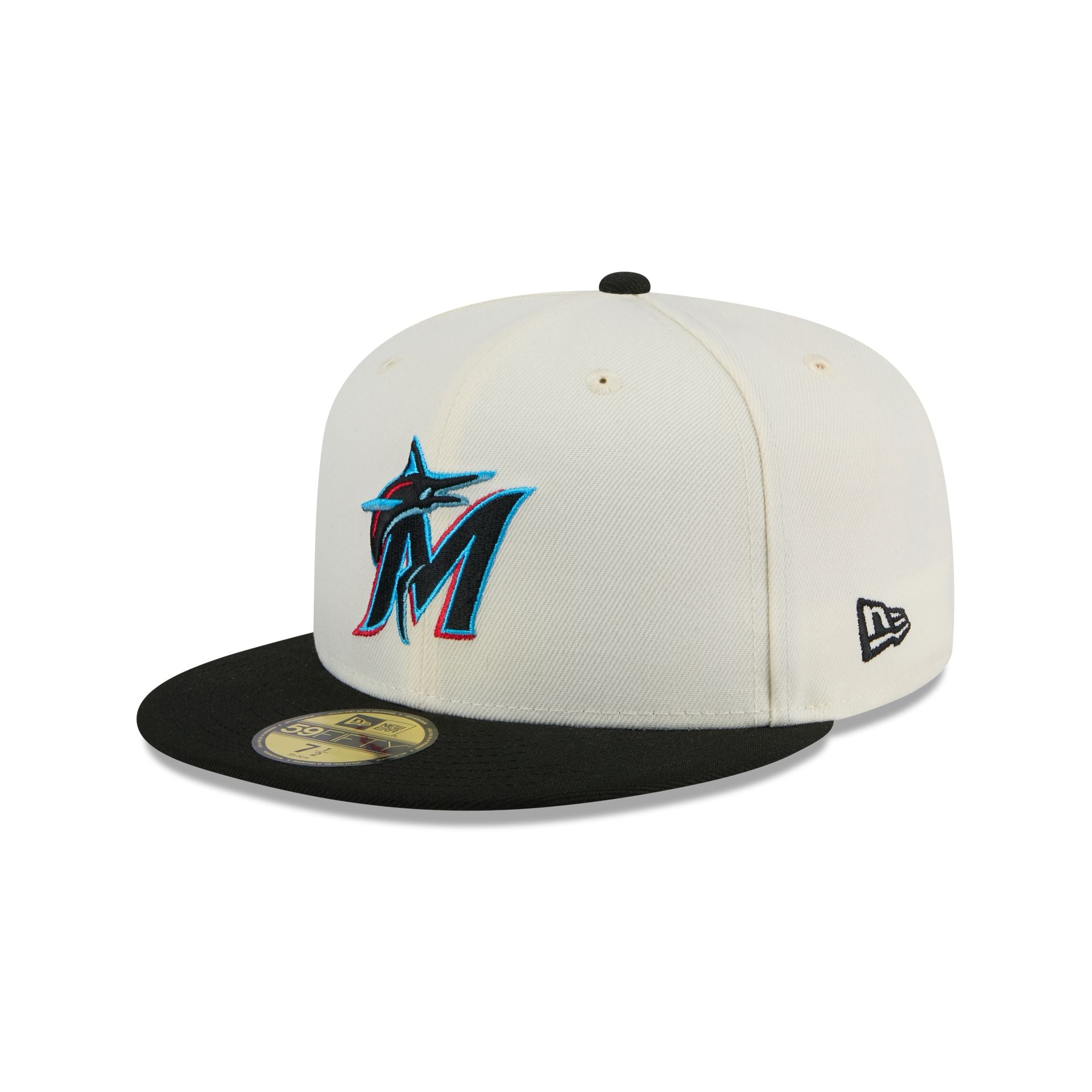 Miami Marlins Chrome 59Fifty Fitted Hat