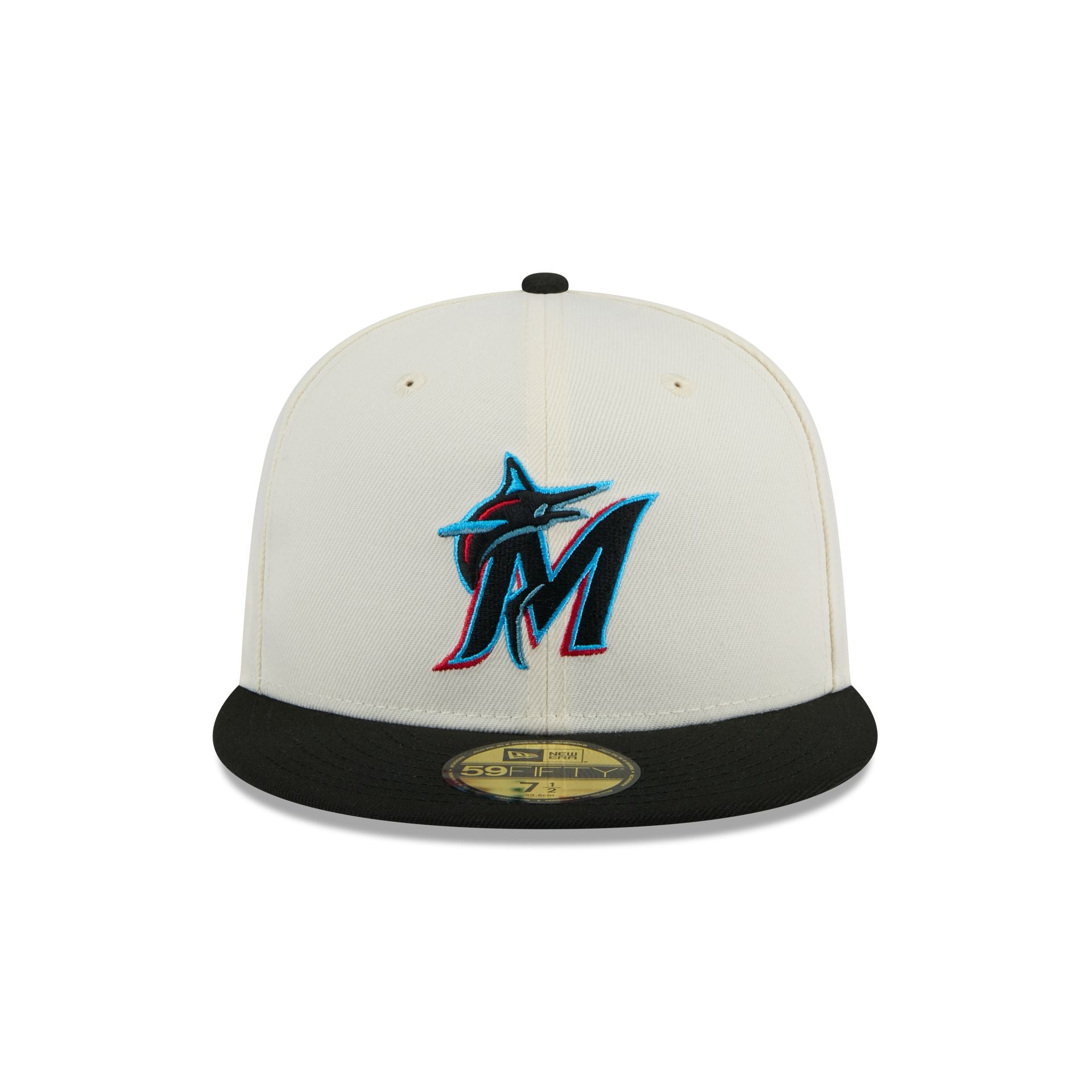 Alternative view of Miami Marlins Chrome 59Fifty Fitted Hat