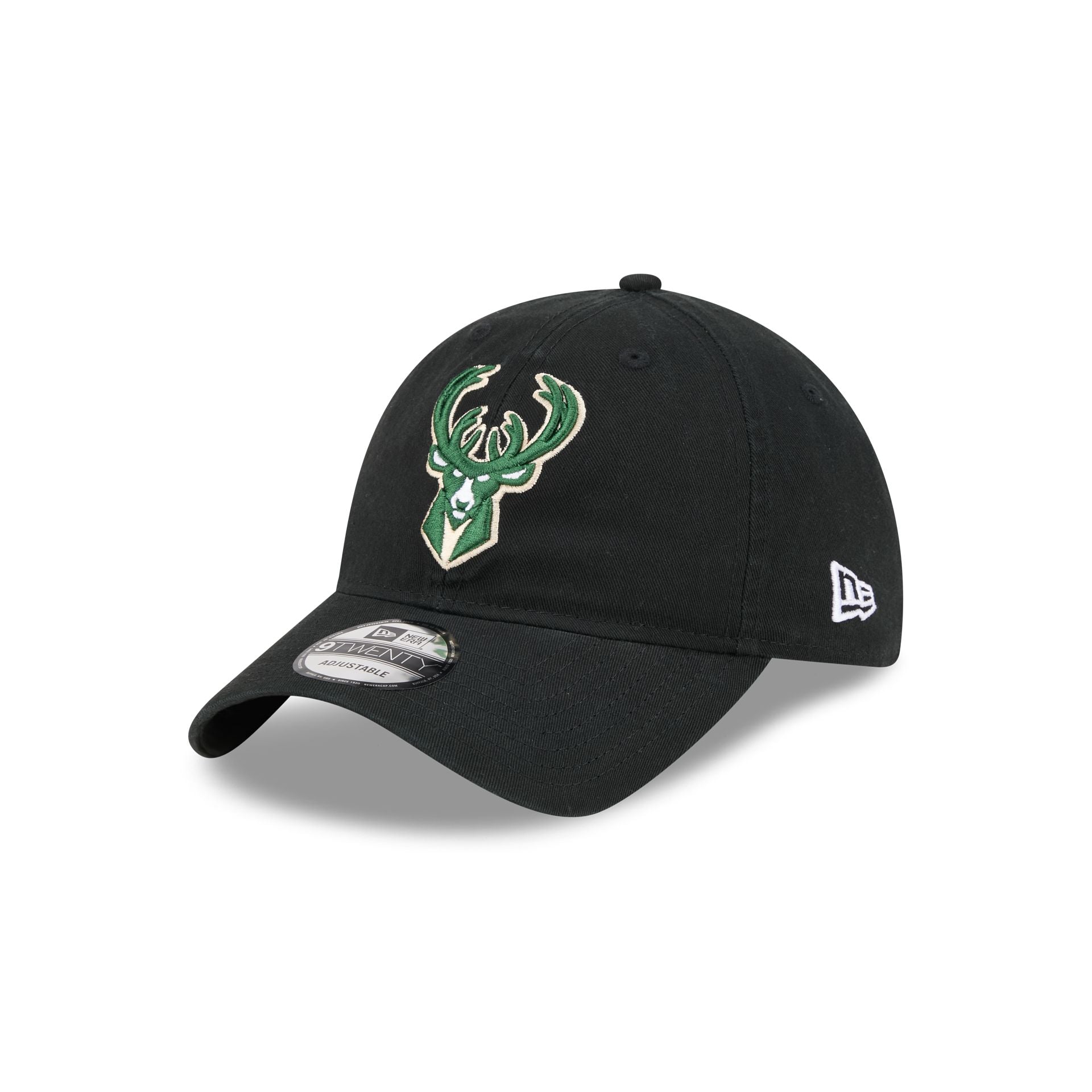 Milwaukee Bucks Black 9Twenty Adjustable Hat