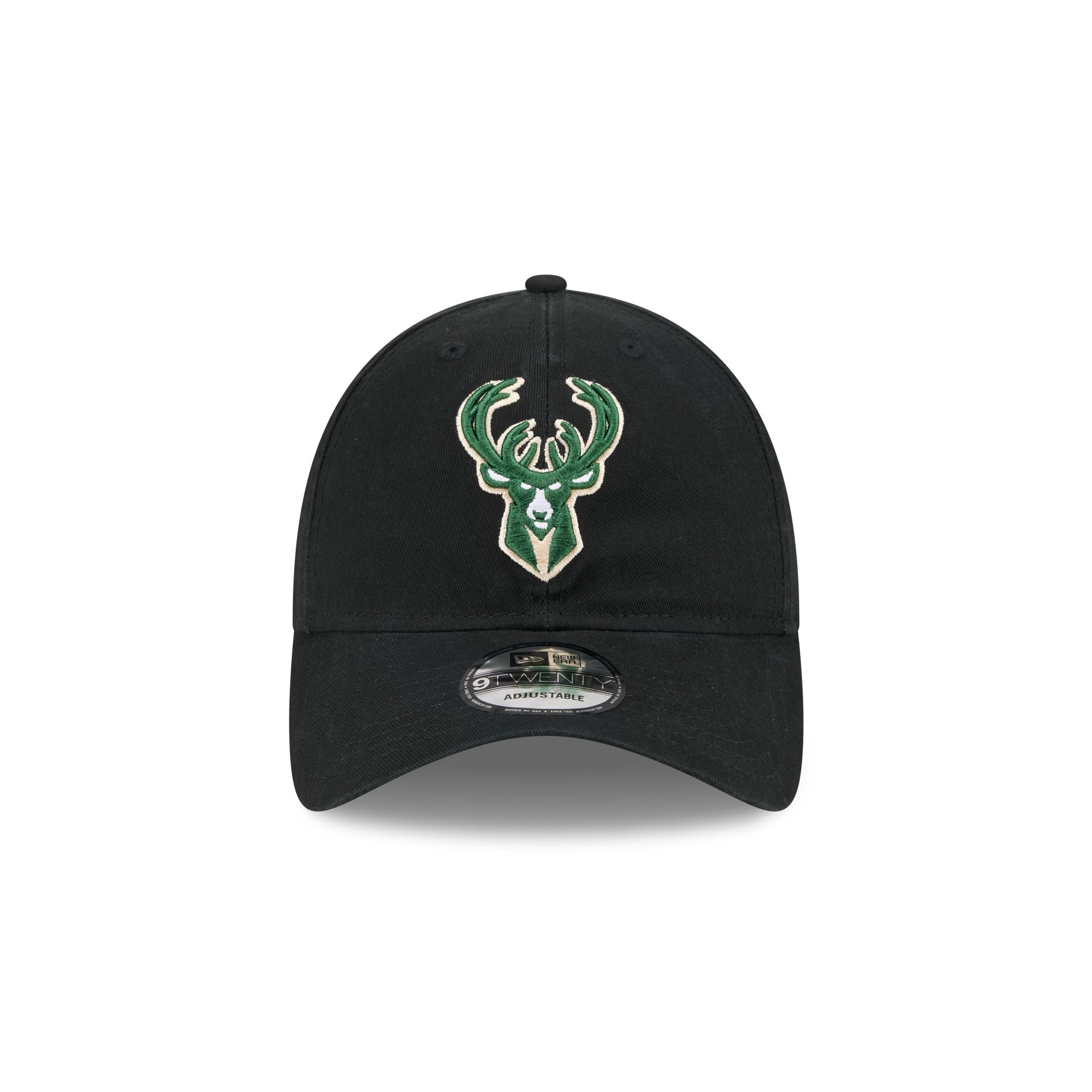 Alternative view of Milwaukee Bucks Black 9Twenty Adjustable Hat