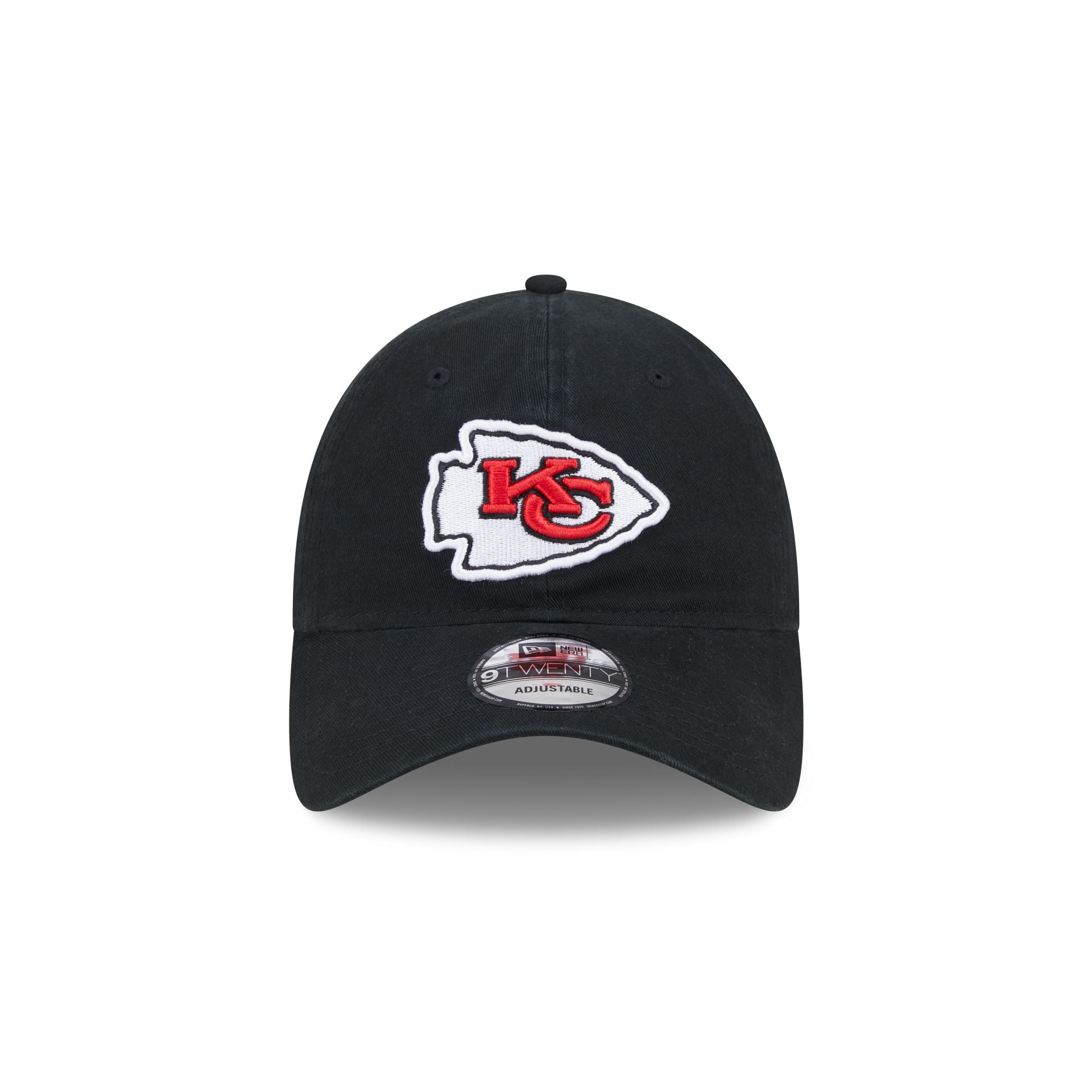 Alternative view of Kansas City Chiefs Black 9Twenty Adjustable Hat