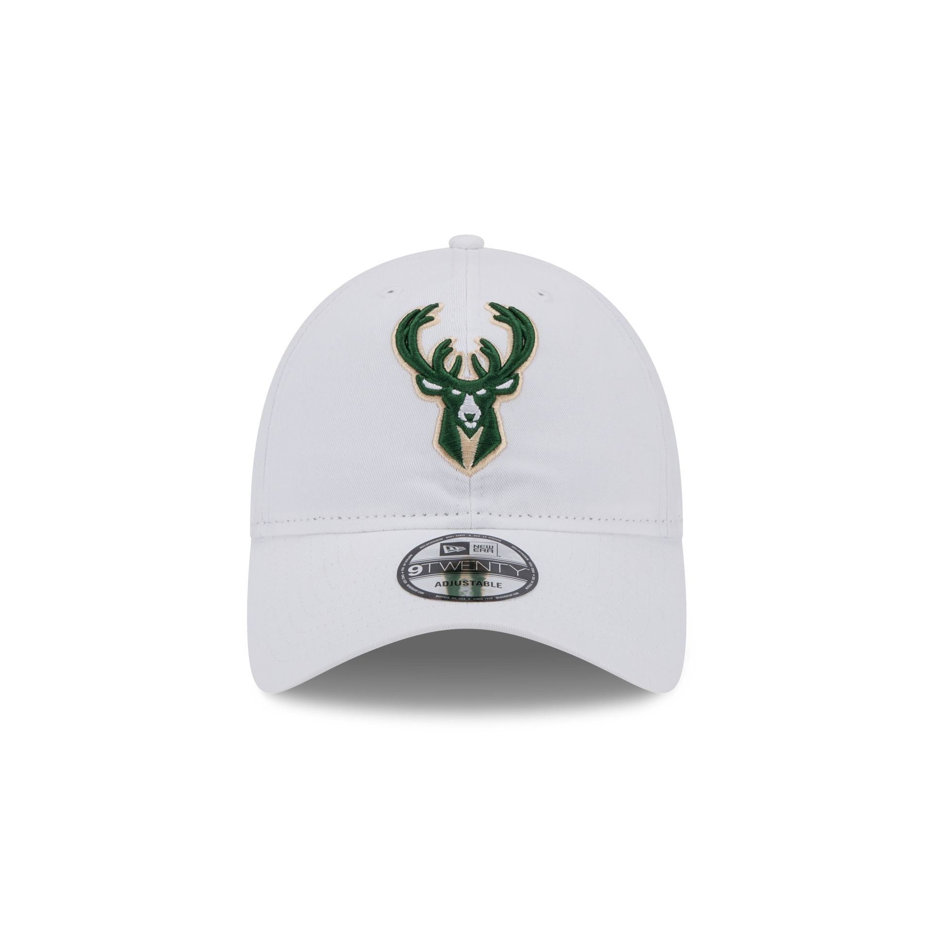 Alternative view of Milwaukee Bucks White 9Twenty Adjustable Hat