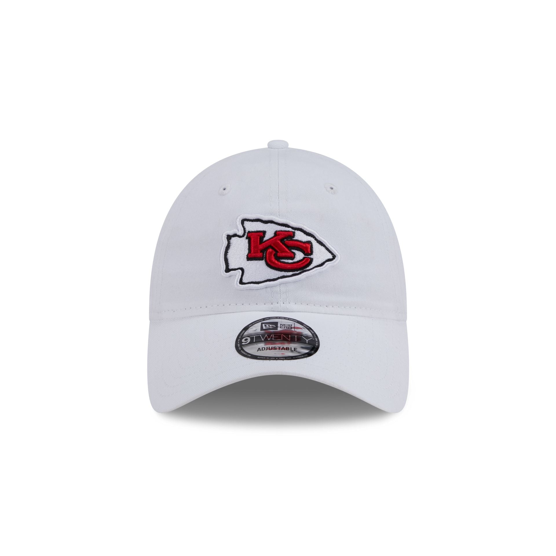 Alternative view of Kansas City Chiefs White 9Twenty Adjustable Hat