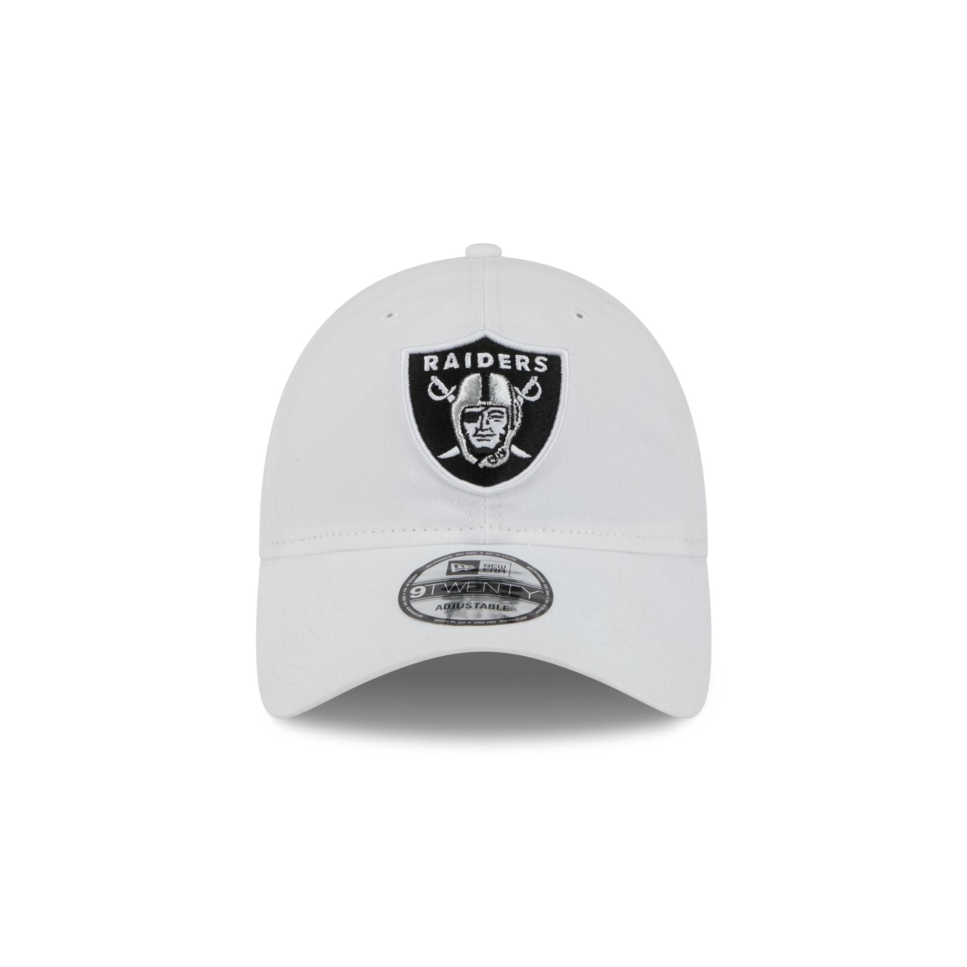 Alternative view of Las Vegas Raiders White 9Twenty Adjustable Hat