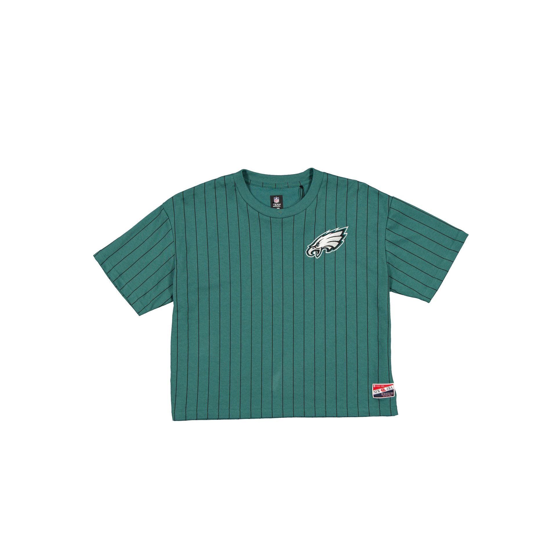 Alternative view of Philadelphia Eagles Throwback Women's Cropped Pinstripe T-Shirt