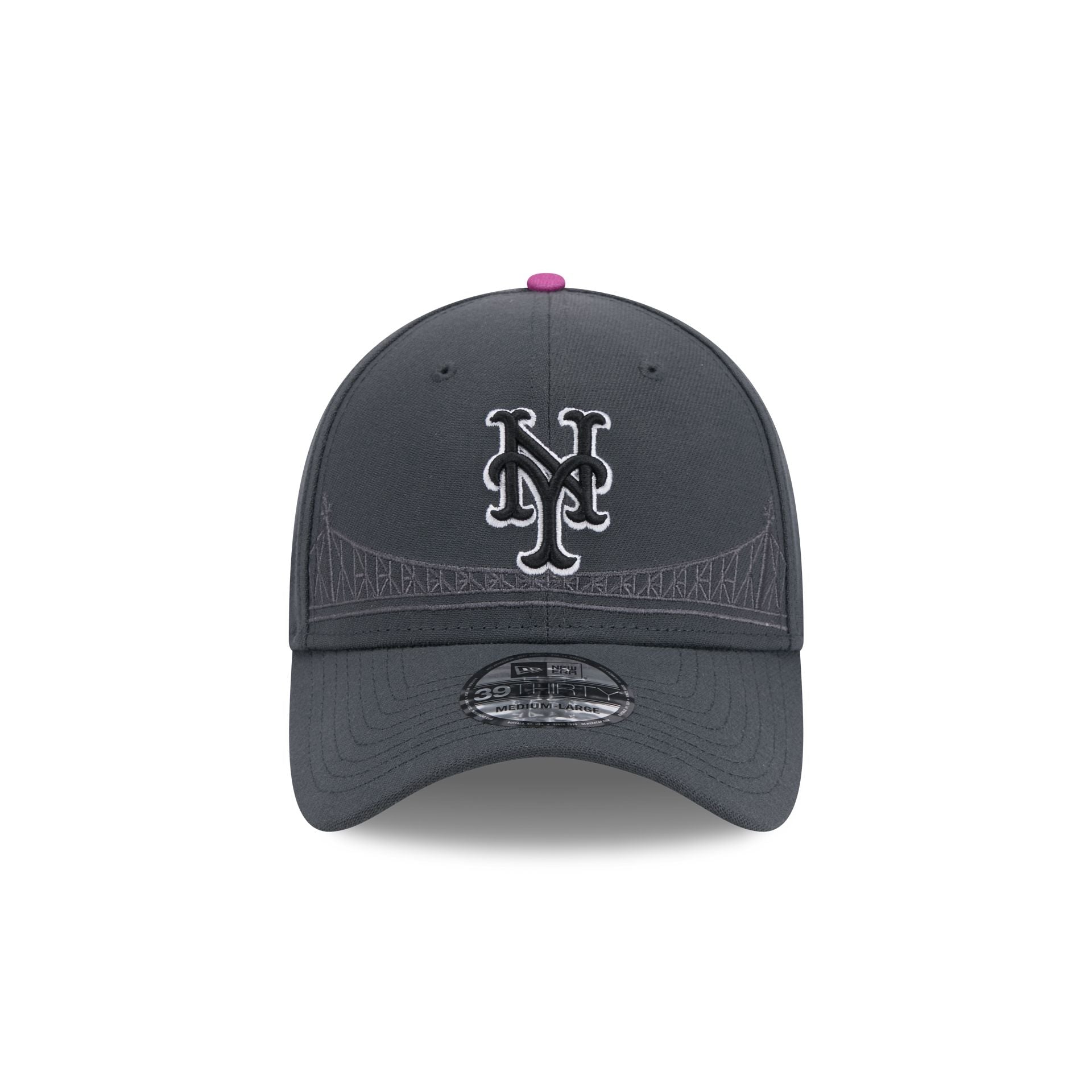 Alternative view of New York Mets City Connect 39Thirty Stretch Fit Hat