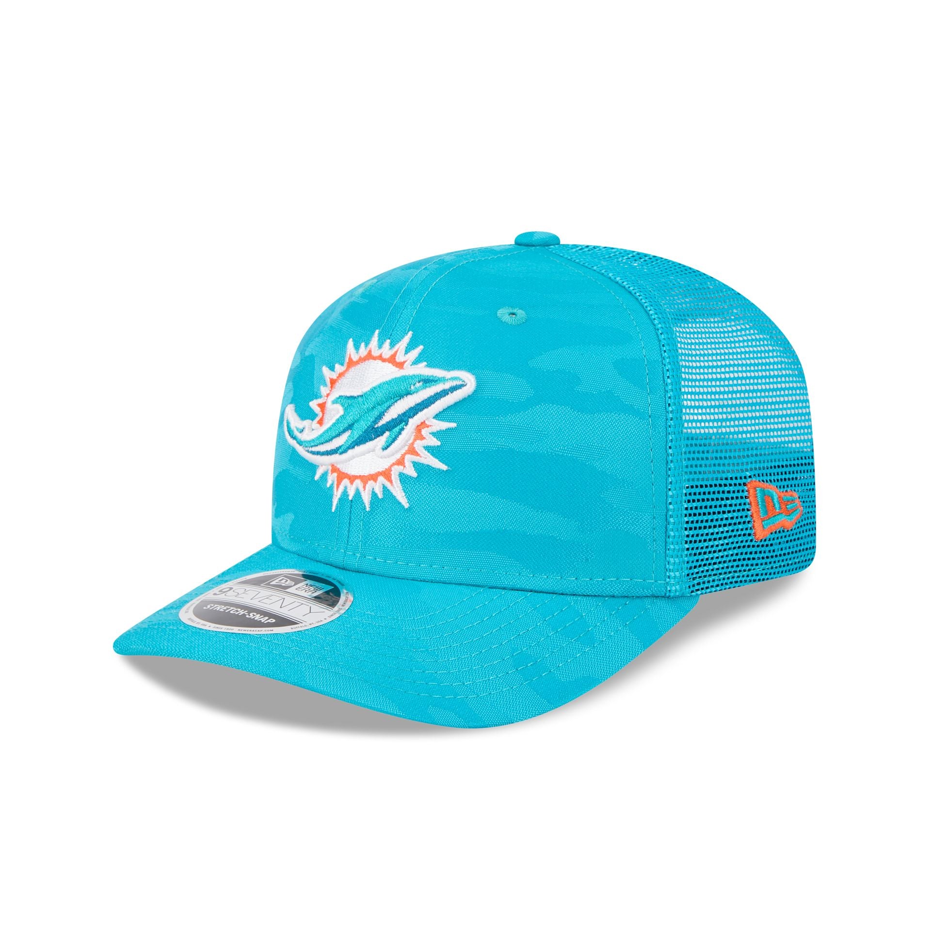 Miami Dolphins Camo 9Seventy Trucker Stretch-Snap Hat