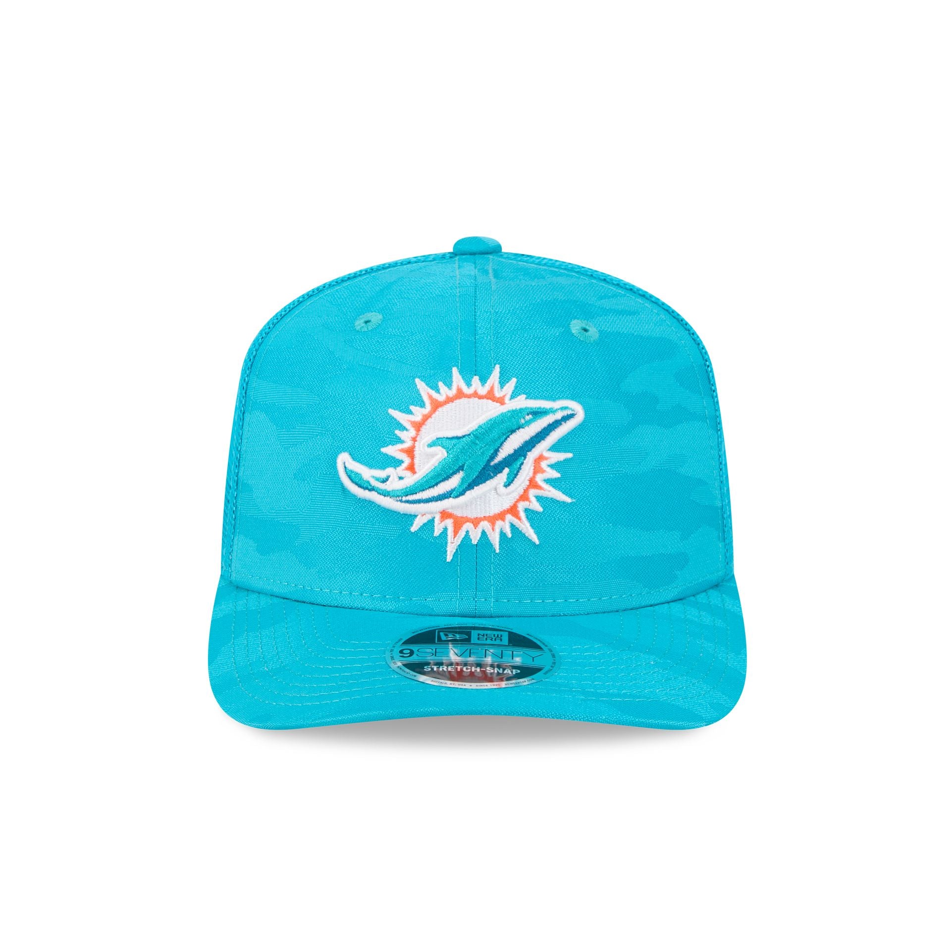 Alternative view of Miami Dolphins Camo 9Seventy Trucker Stretch-Snap Hat